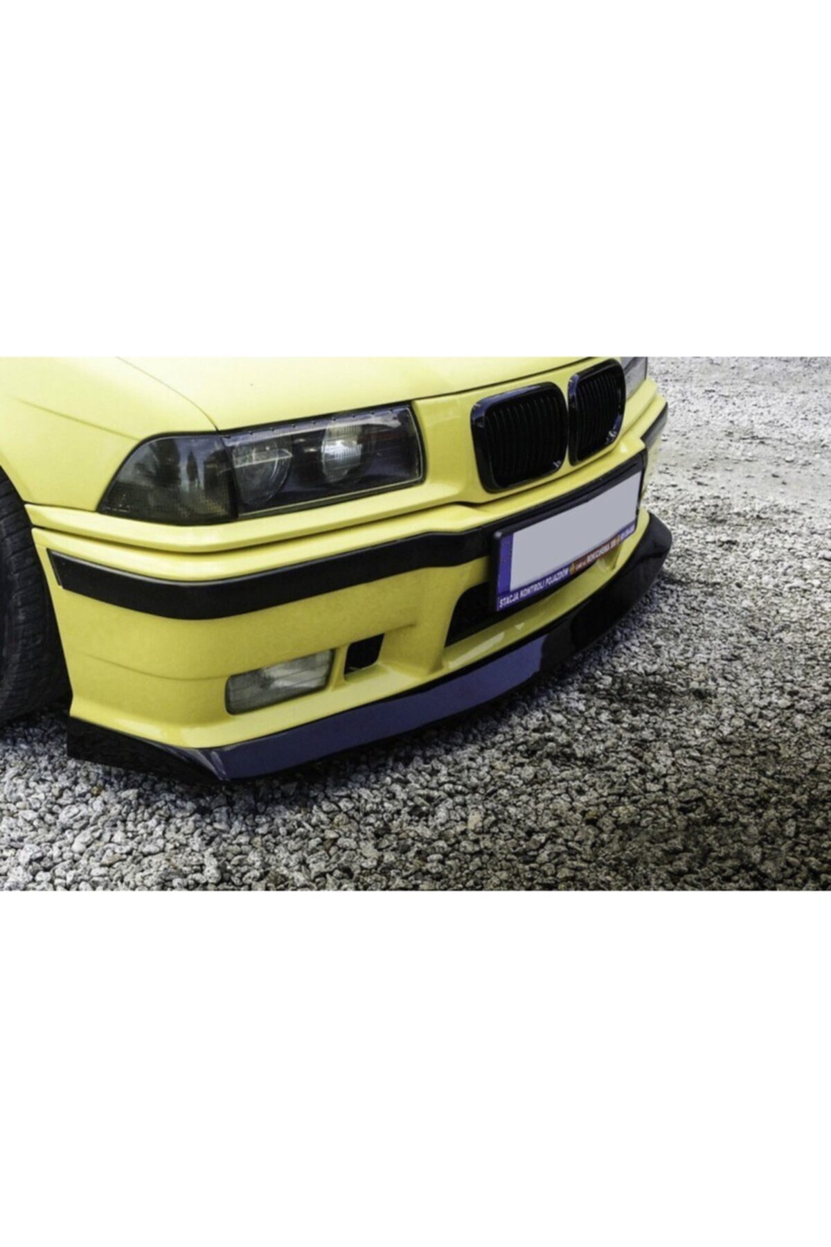 NilparTuning Bmw 3 Serisi E36 M3 Ön Tampon Lipi Parlak Siyah