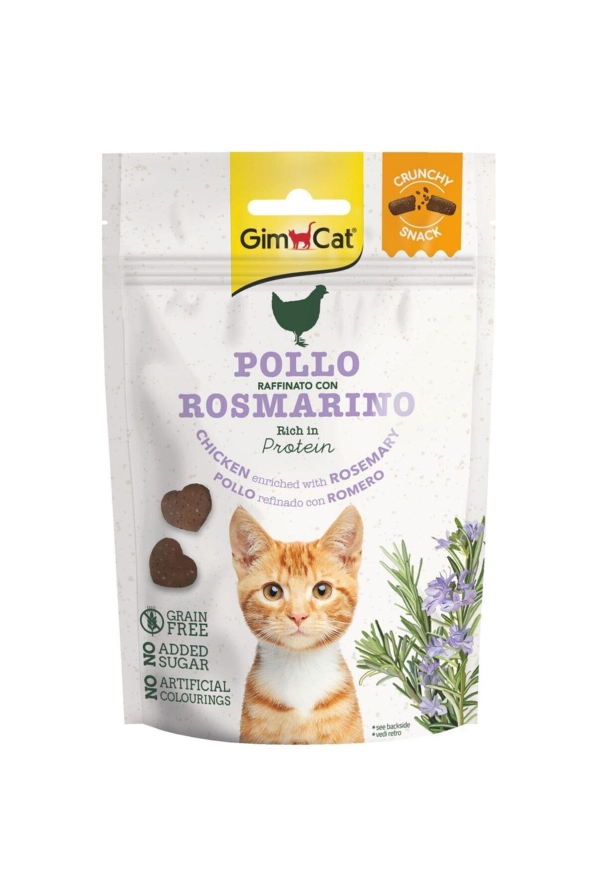 Gimcat Tahılsız Tavuk Ve Biberiyeli Atıştırmalık Kedi Ödül Bisküvisi 50 Gr