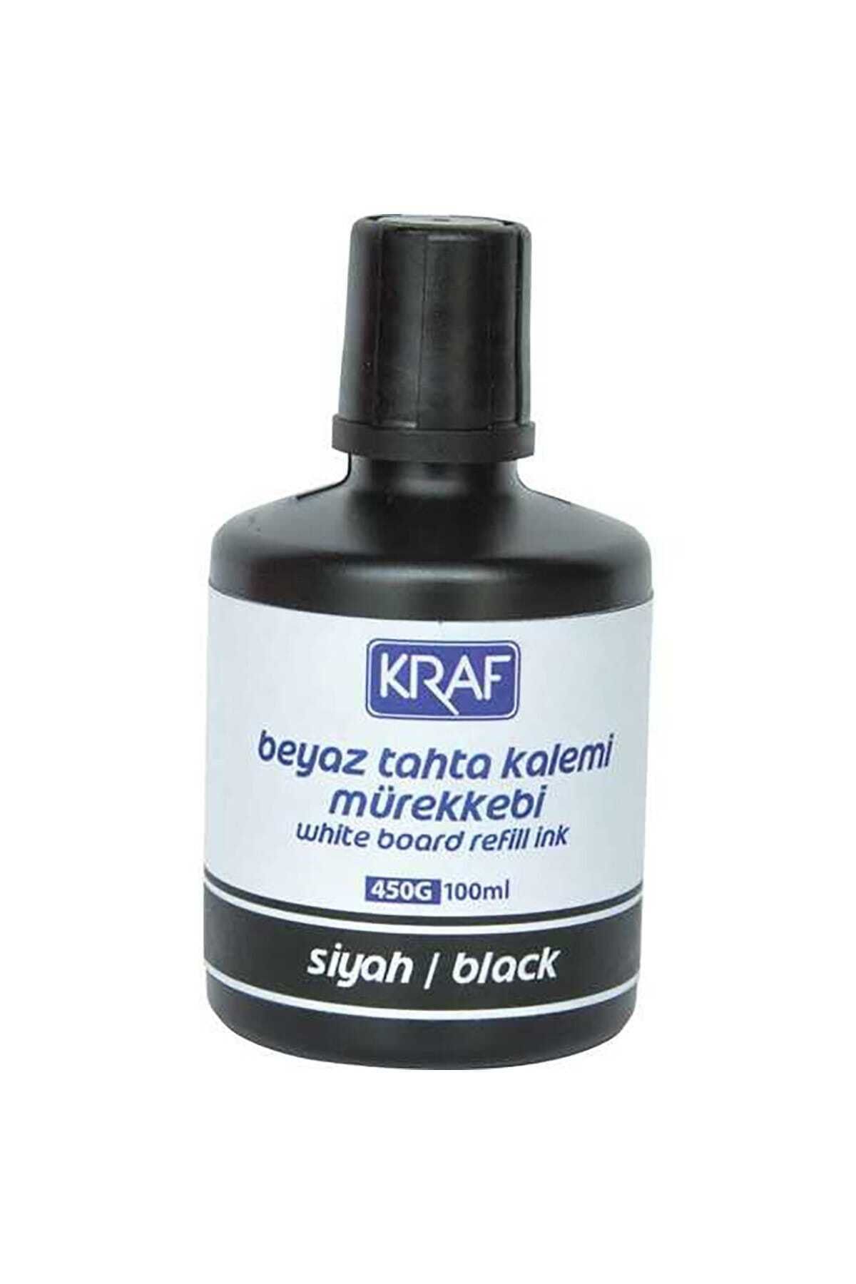 KRAF Beyaz Tahta Kalemi Mürekkebi 100 ml Siyah Tx