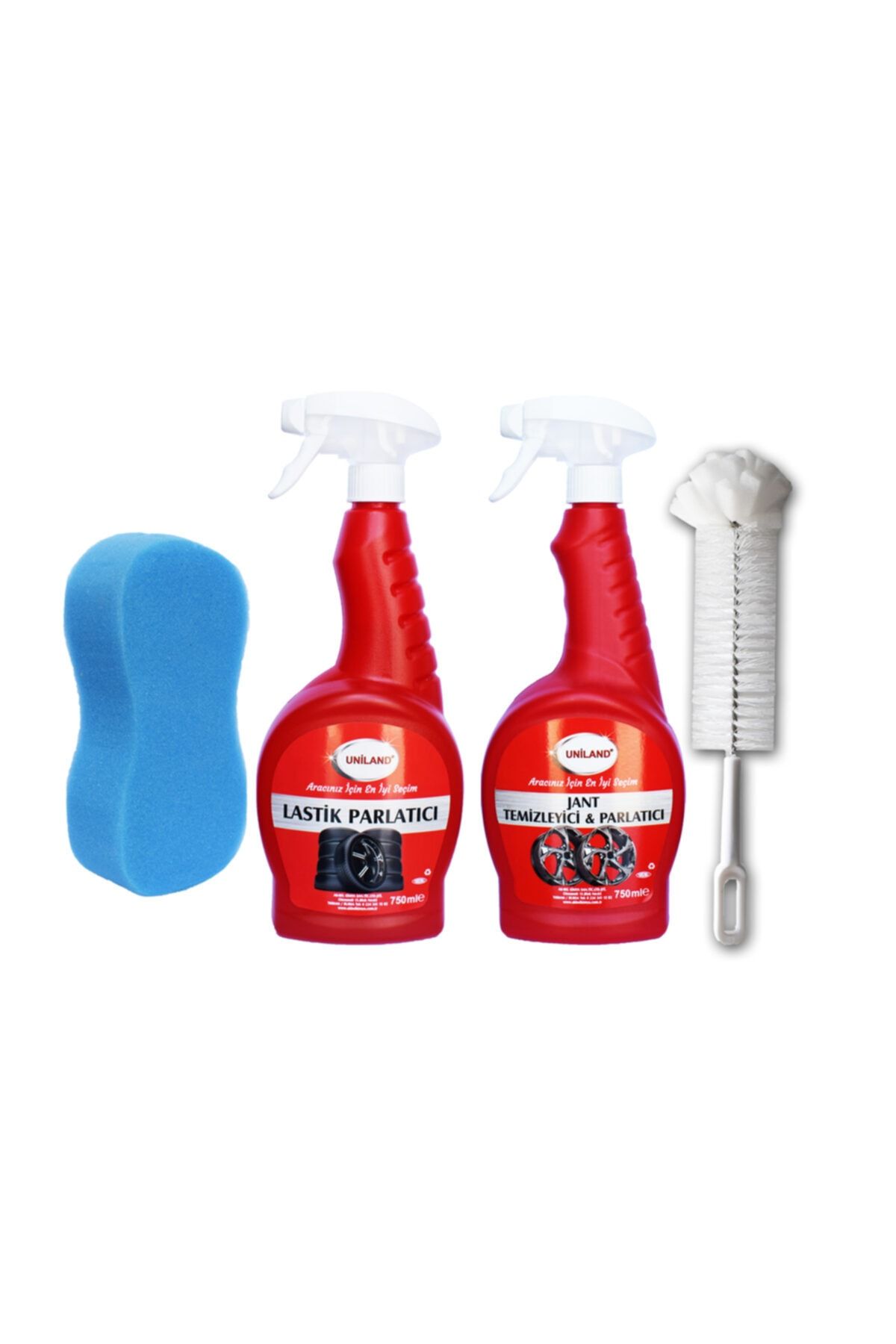 uniland Jant Temizleyici Ve Lastik Parlatıcı 2'li Set