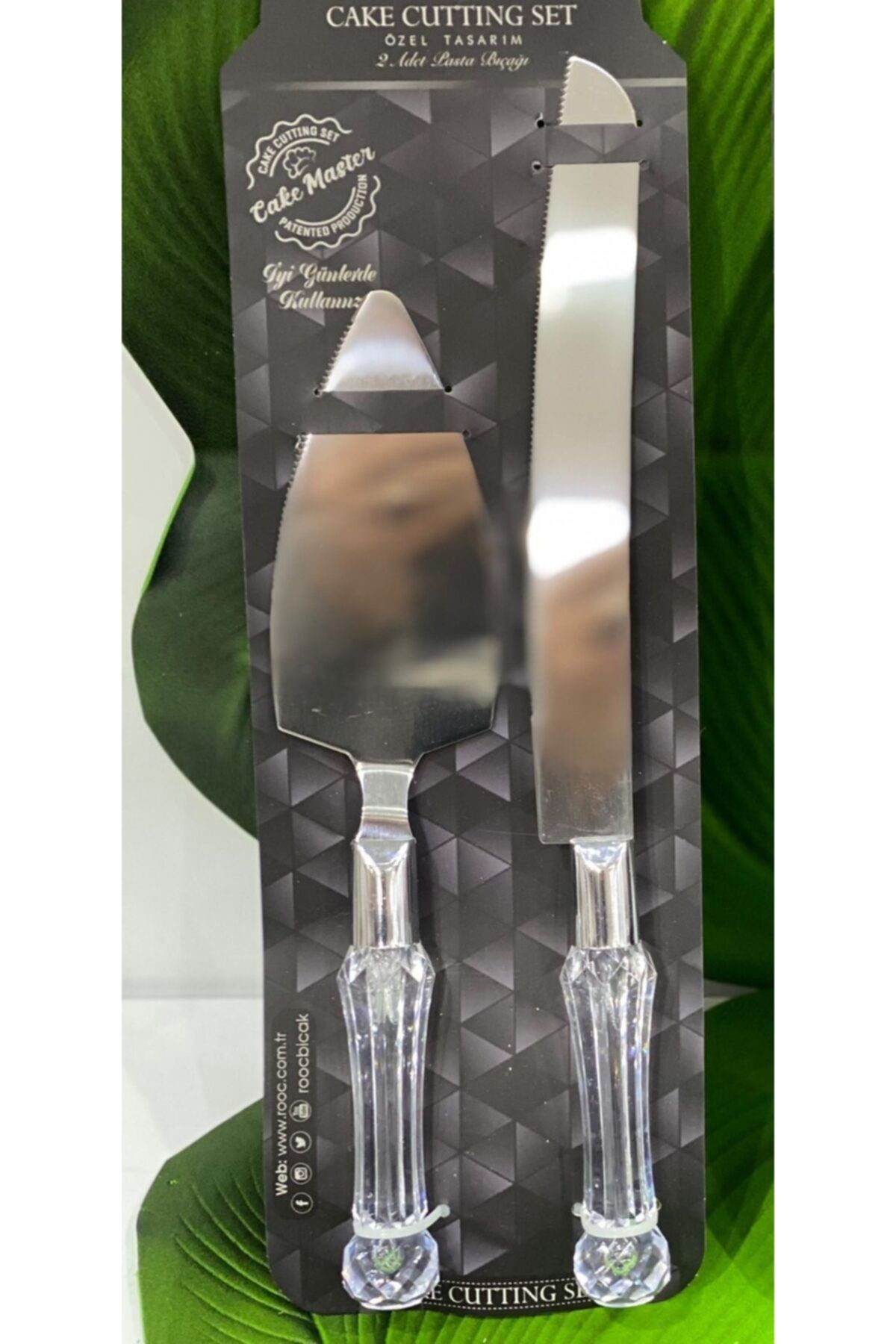 Hibana Akrilik Sap 2 Li Pasta Seti Şeffaf 26/32cm
