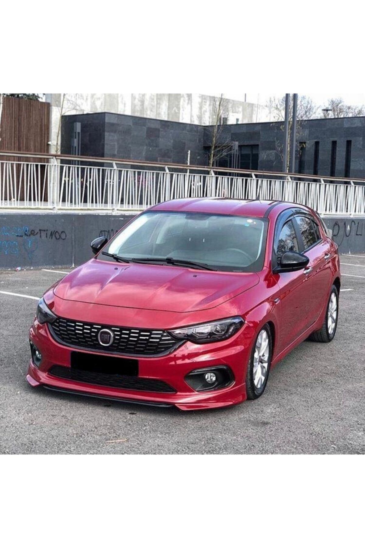 NilparTuning Fiat Egea Uyumlu Ön Tampon Eki Plastik Boyasız 2015-2020