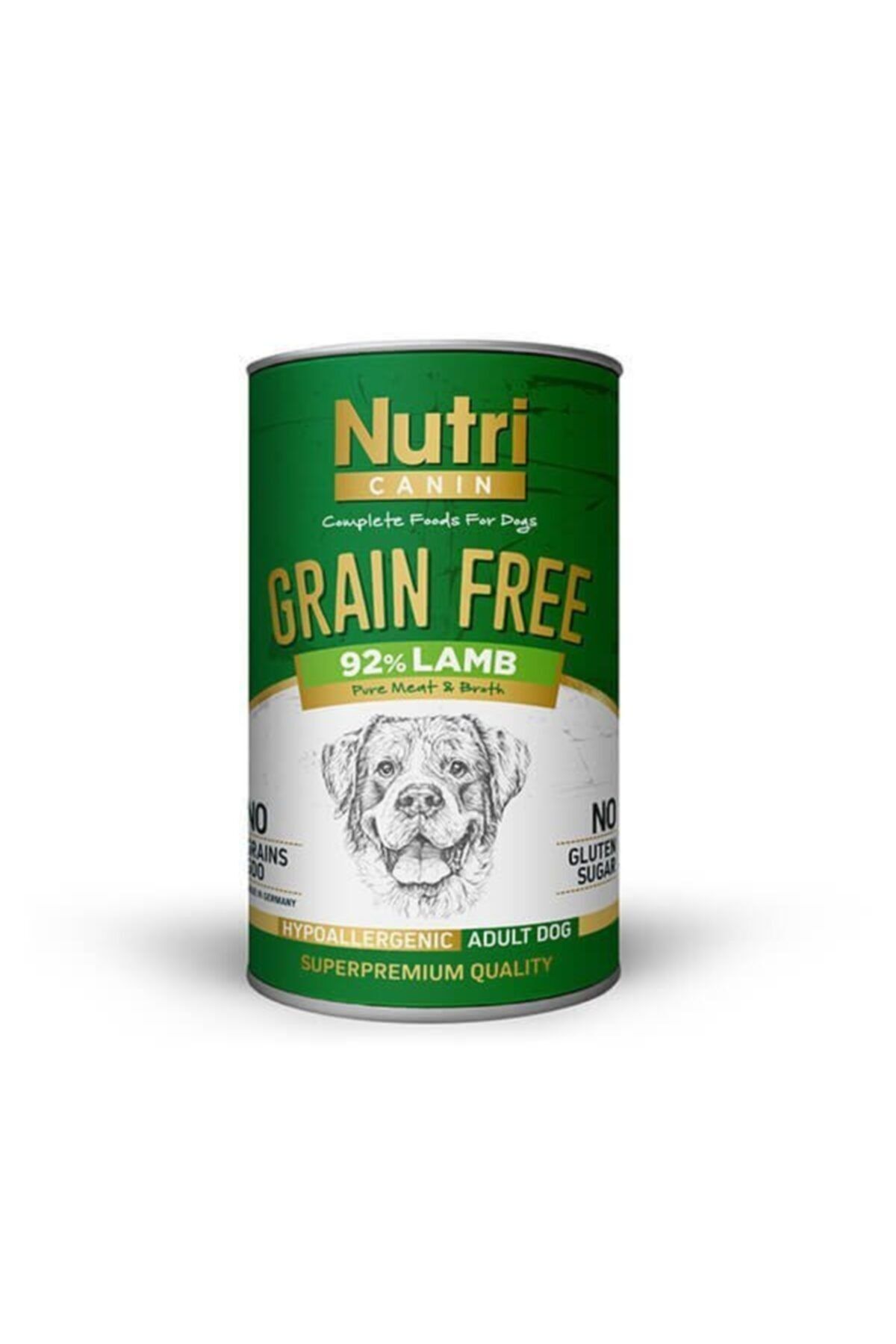 Nutri Canin Tahılsız Adult Kuzu Etli Köpek Konservesi 400 gr