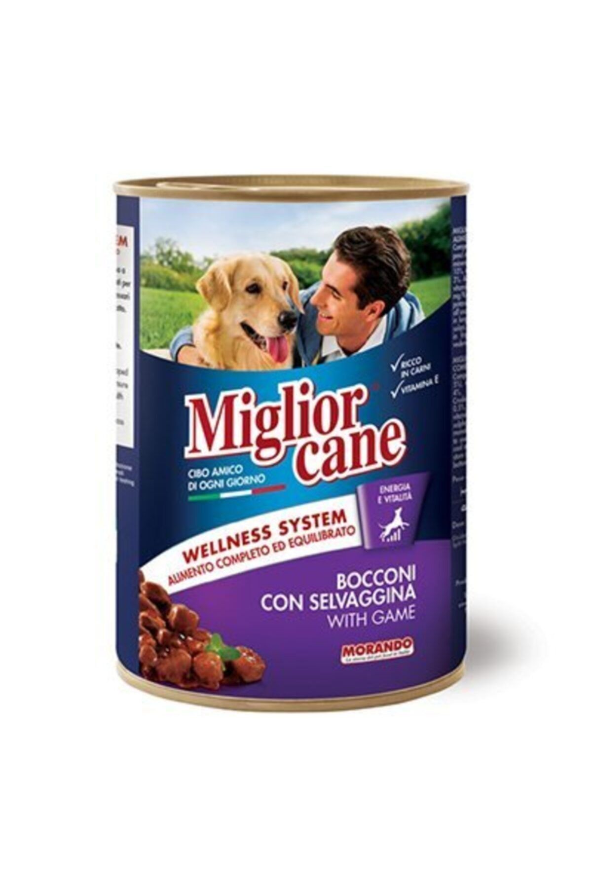 Miglior Av Hayvanlı Taneli Yetişkin Köpek Konservesi 405 Gr