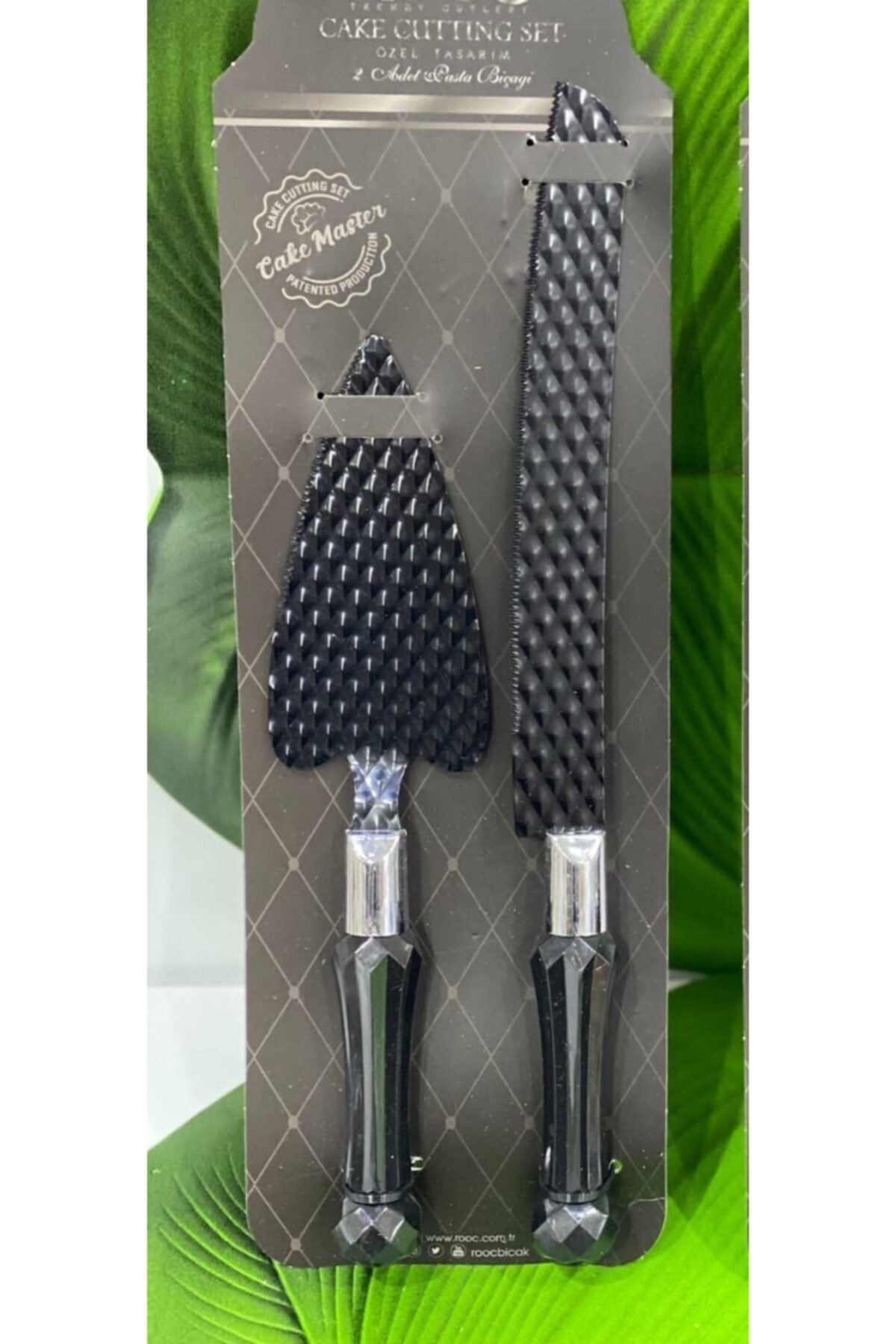 MorzaHome Metal Akrilik Sap 2 li Pasta Seti 26/32 cm Kabartmalı