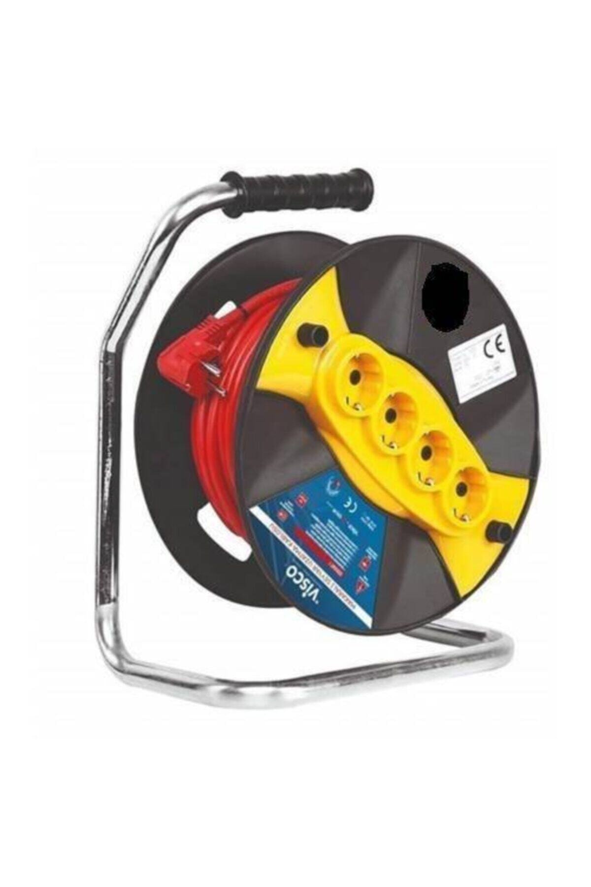 visco 3x2,5 Mm Makaralı Seyyar Kablo 30 Metre