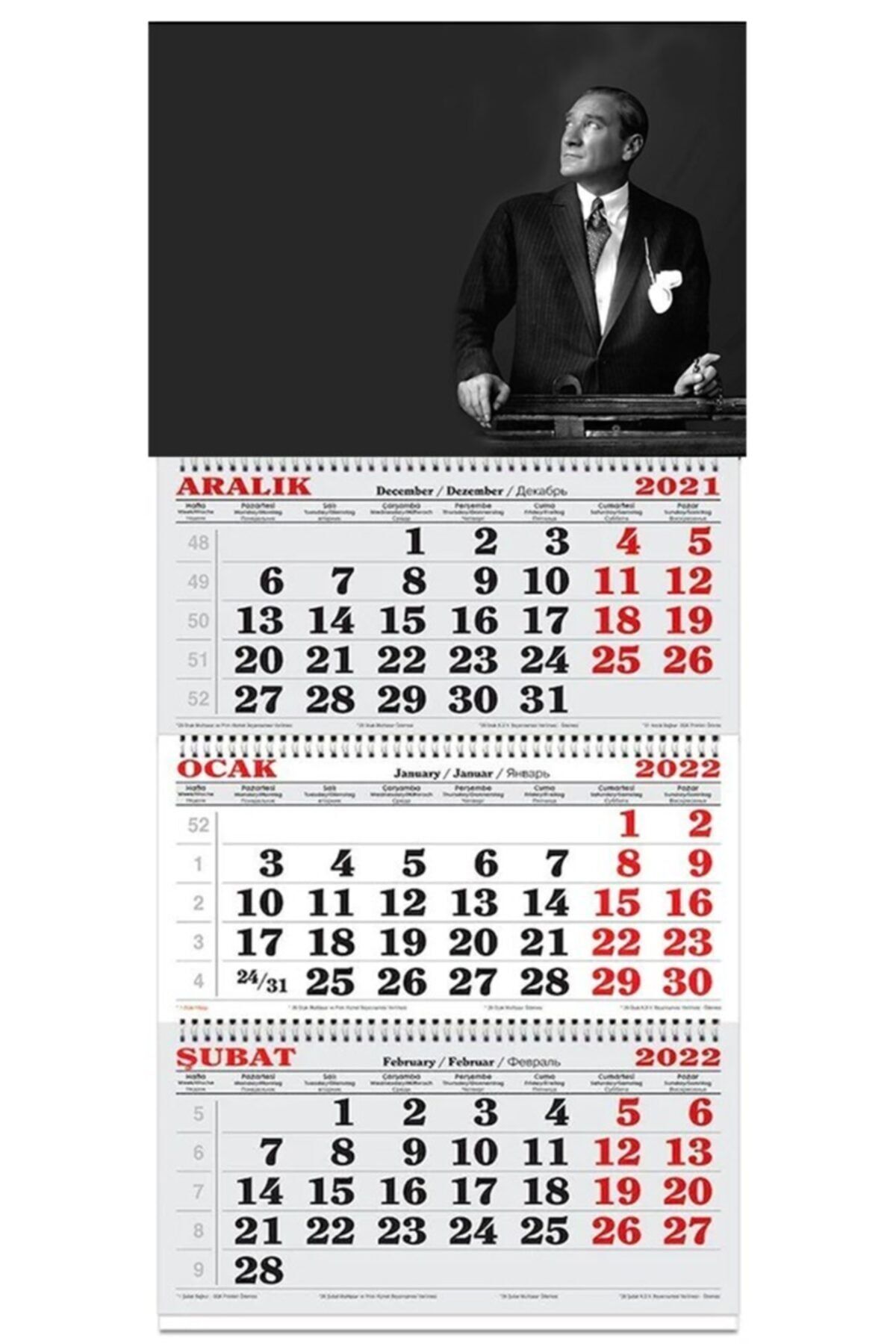 GENC DIJITAL BASKI Atatürk  Gemici Takvim