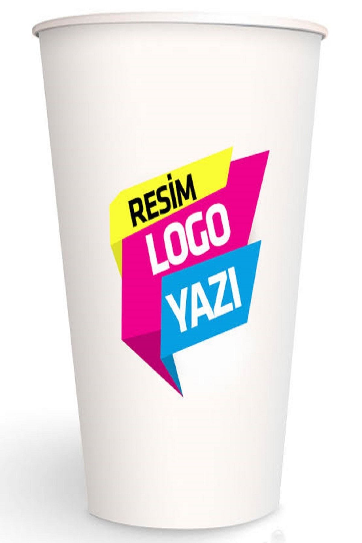 maycup Firmaya Özel Baskılı 7 Oz Kağıt Bardak 5000 Adet -- 500 Adet Karıştırıcı