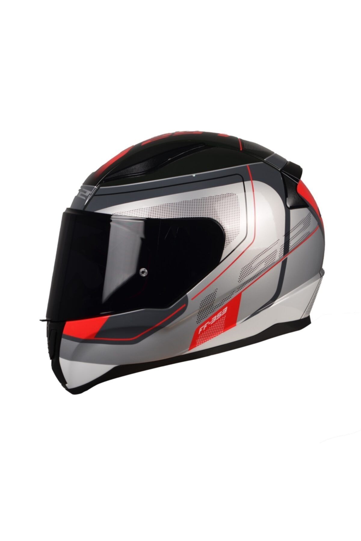 LS2 Rapıd Slıde Beyaz Siyah-kırmızı Kask