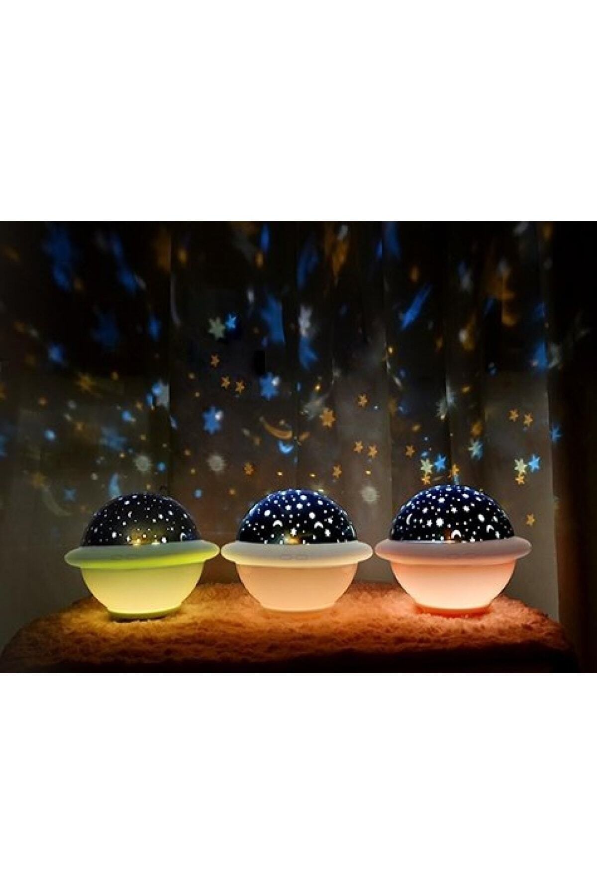 NO.8 HOUSE Ufo Projeksiyon Yıldızlı Gece Lambası