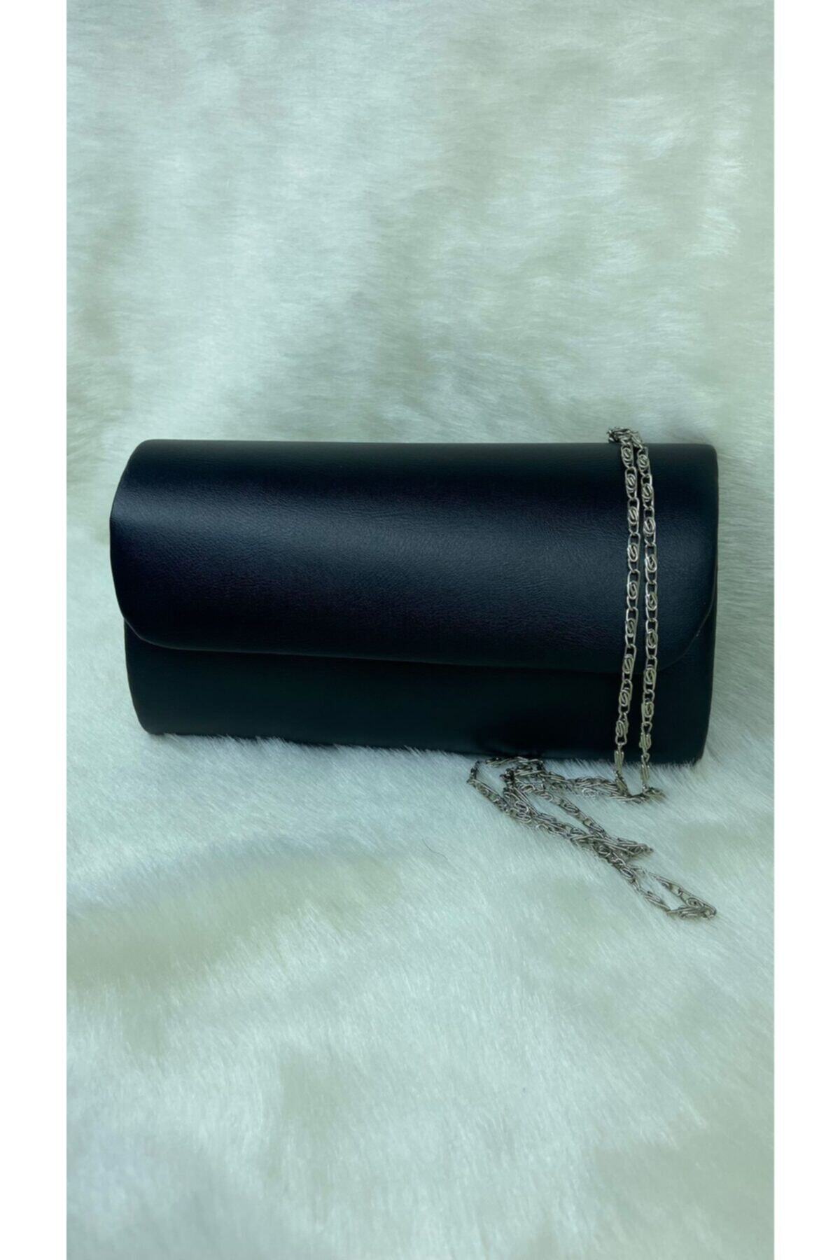 ynsbags Düz Siyah Abiye Çanta