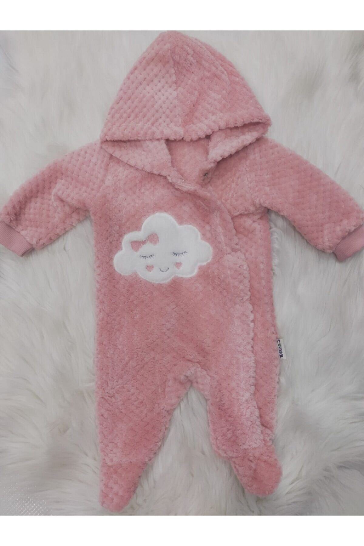 Necix's Bebe Kız Bebek Tulum Kışlık Yün Pelüş