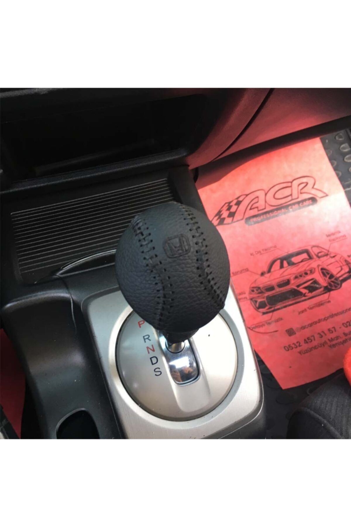 HondaTuning Honda Civic Fd6 Otomatik Vites Topuzu Tam Kaplama Deri Model 3