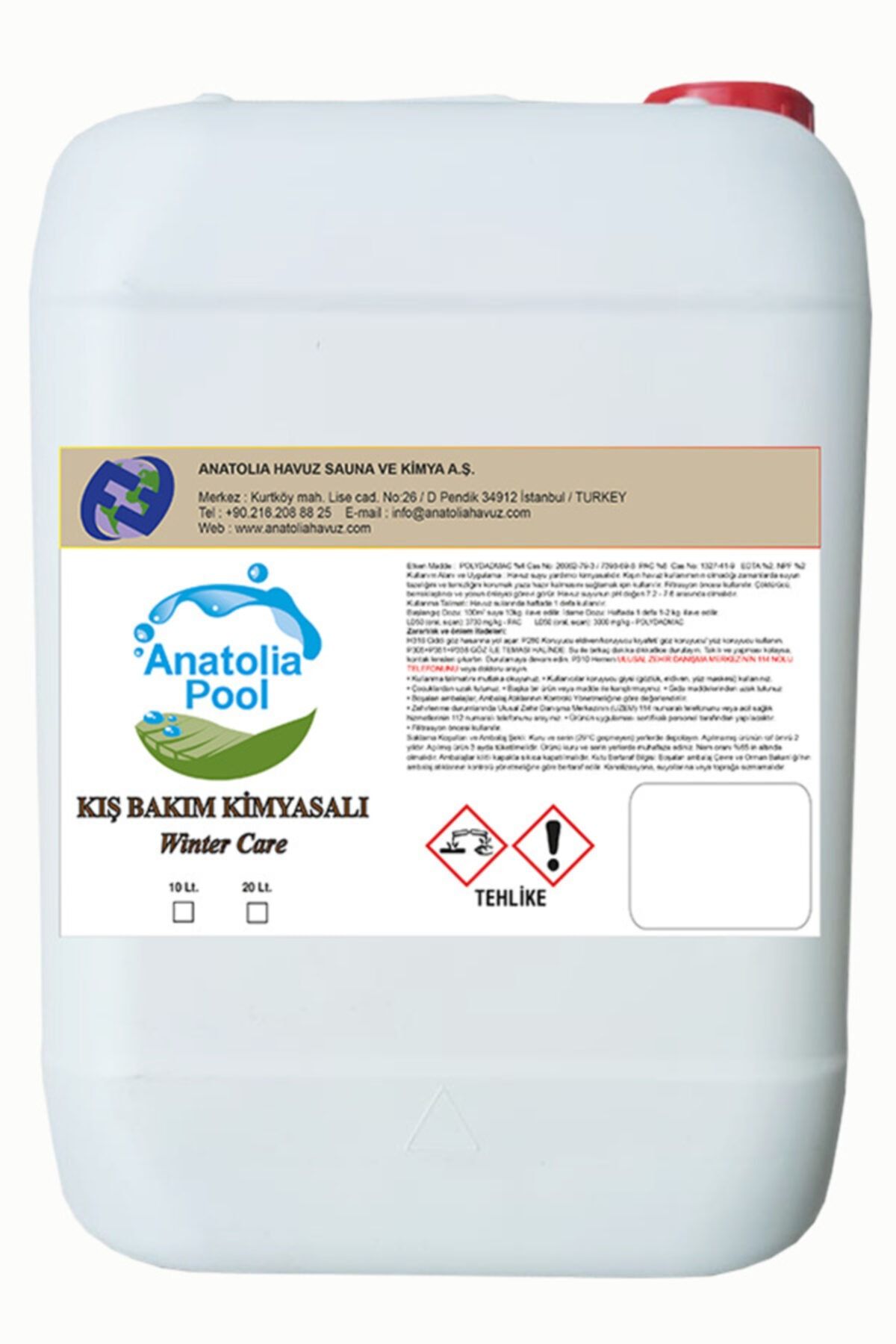 Anatolia Pool Yüzme Havuzu Kış Bakım Kimyasalı 10 Lt. (winter Care)