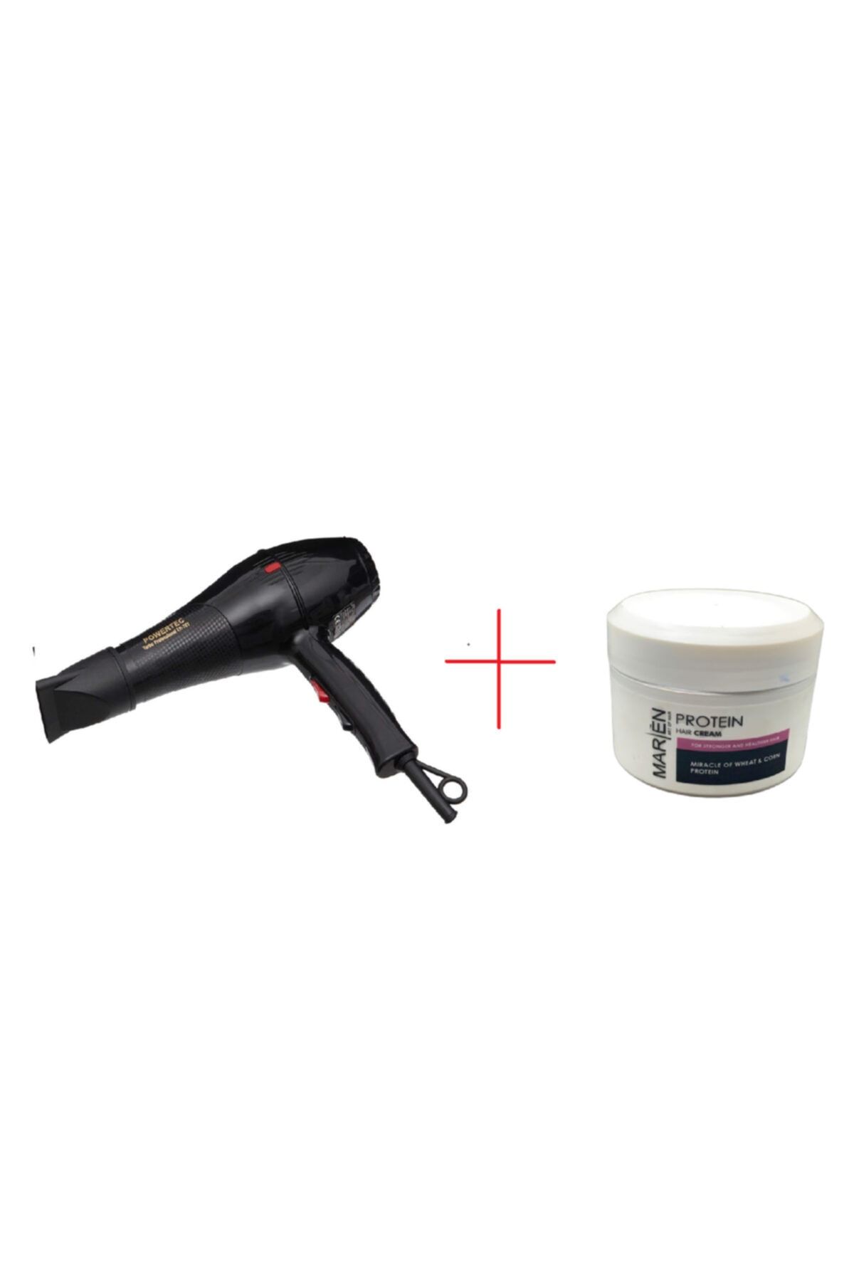 marien Powertac Saç Kurutma Fön Makinesi Tr-701 Ve Protein Saç Maskesi 250ml