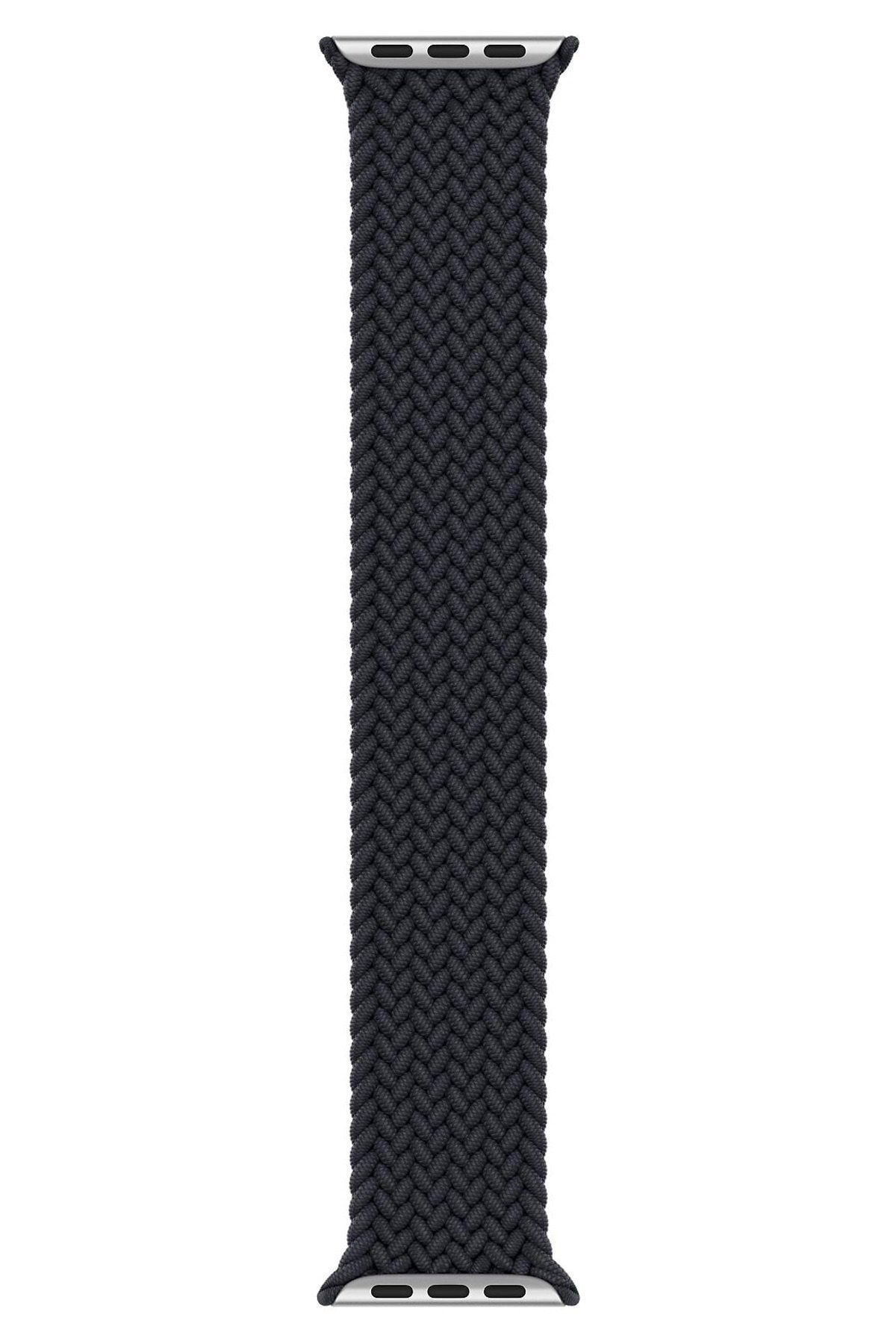 Fibaks Apple Watch 2 3 4 5 6 7 Se Nike 42 44 45mm A+ Kalite Kordon Kayış Bileklik Örgü Loop Medium