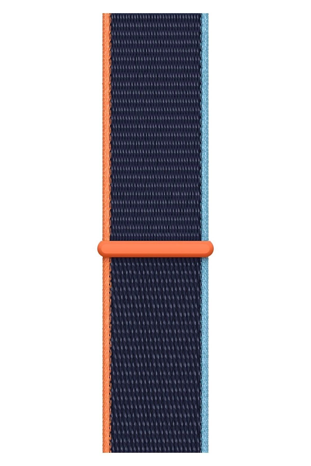 Fibaks Apple Watch 2 3 4 5 6 7 Se Nike 42 44 45mm A+ Kalite Kordon Kayış Bileklik Hasır Örgü Spor Loop
