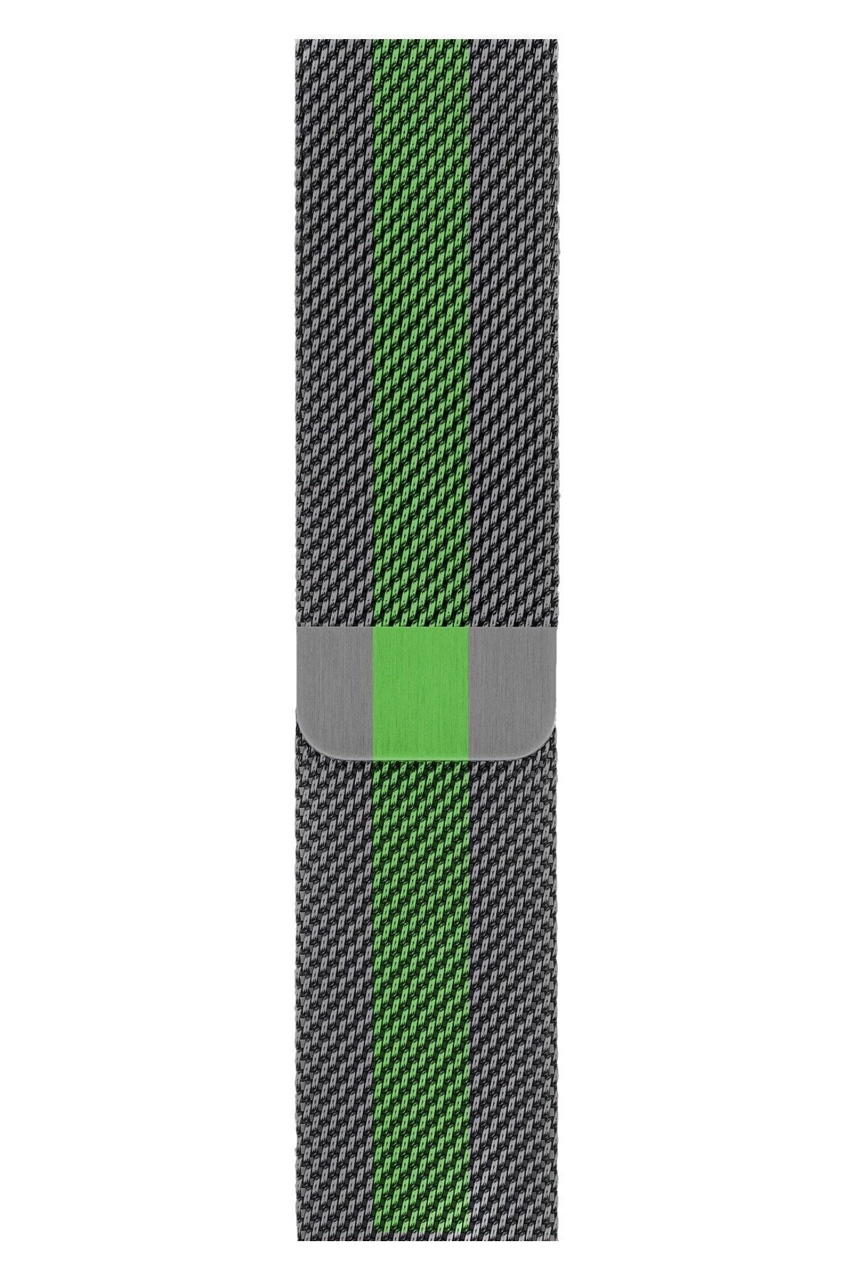 Fibaks Apple Watch 2 3 4 5 6 7 Se Nike 42 44 45mm A+ Kalite Kordon Kayış Bileklik Milan Loop Metal Örgü