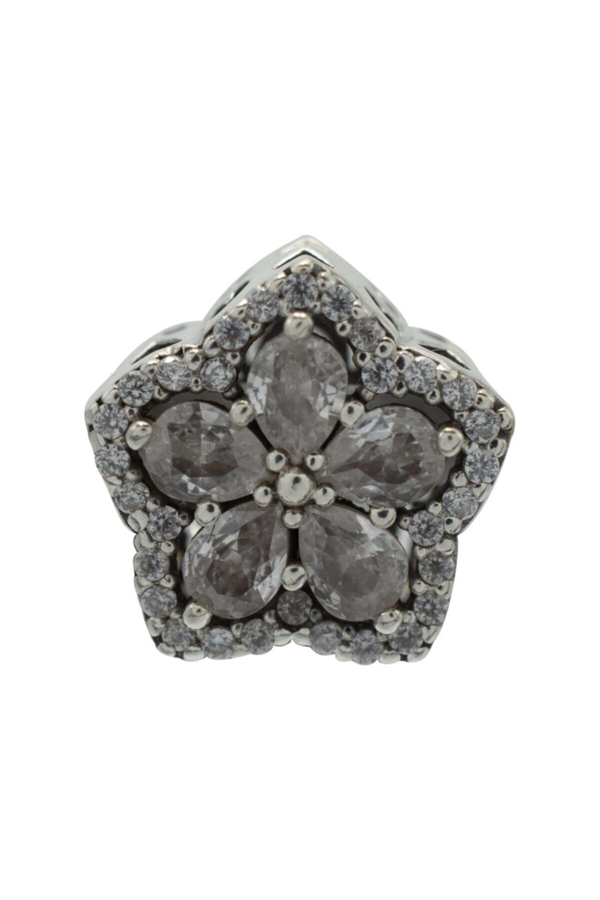 Nur Silver Pandora Çiçek Charm