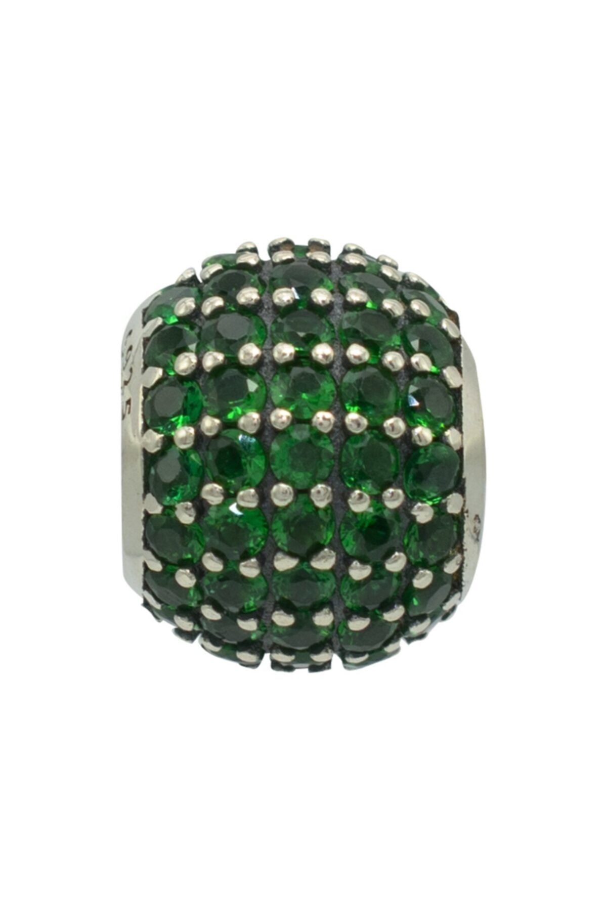 Nur Silver Yeşil Taşlı Charm