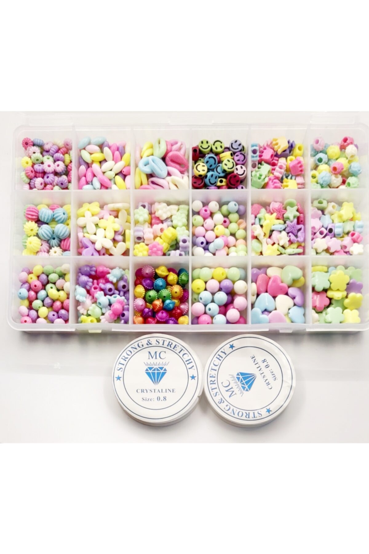 yiğit aksesuar Karışık Boncuk Takı Yapım Seti 20 Model