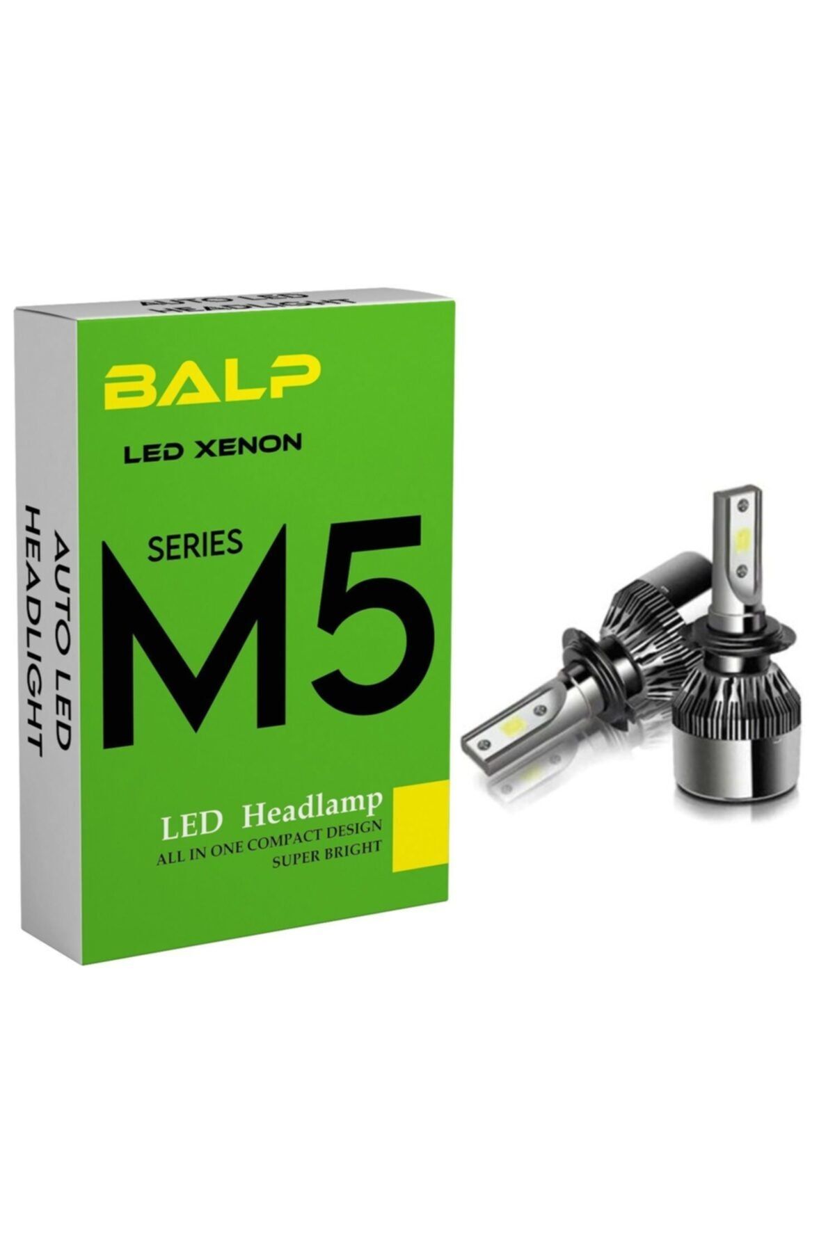 BALP M5 Led Zenon H27 Led Xenon 40w 9600lm 6500k Far Ampülü Led Zenon Şimşek Etkili 2 Adet-syh