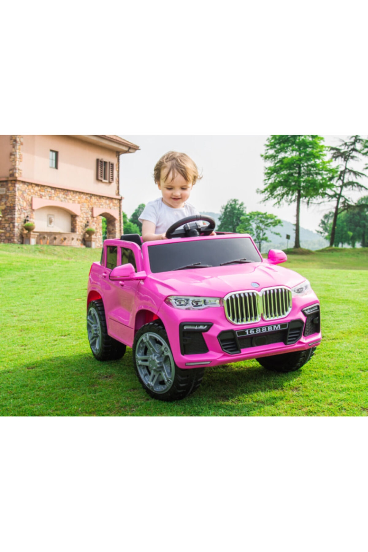 SUATESÇOCUKOTOGALERİSİ Bmw Akülü Picap 12 Volt Kumandalı Araba ( Pembe )