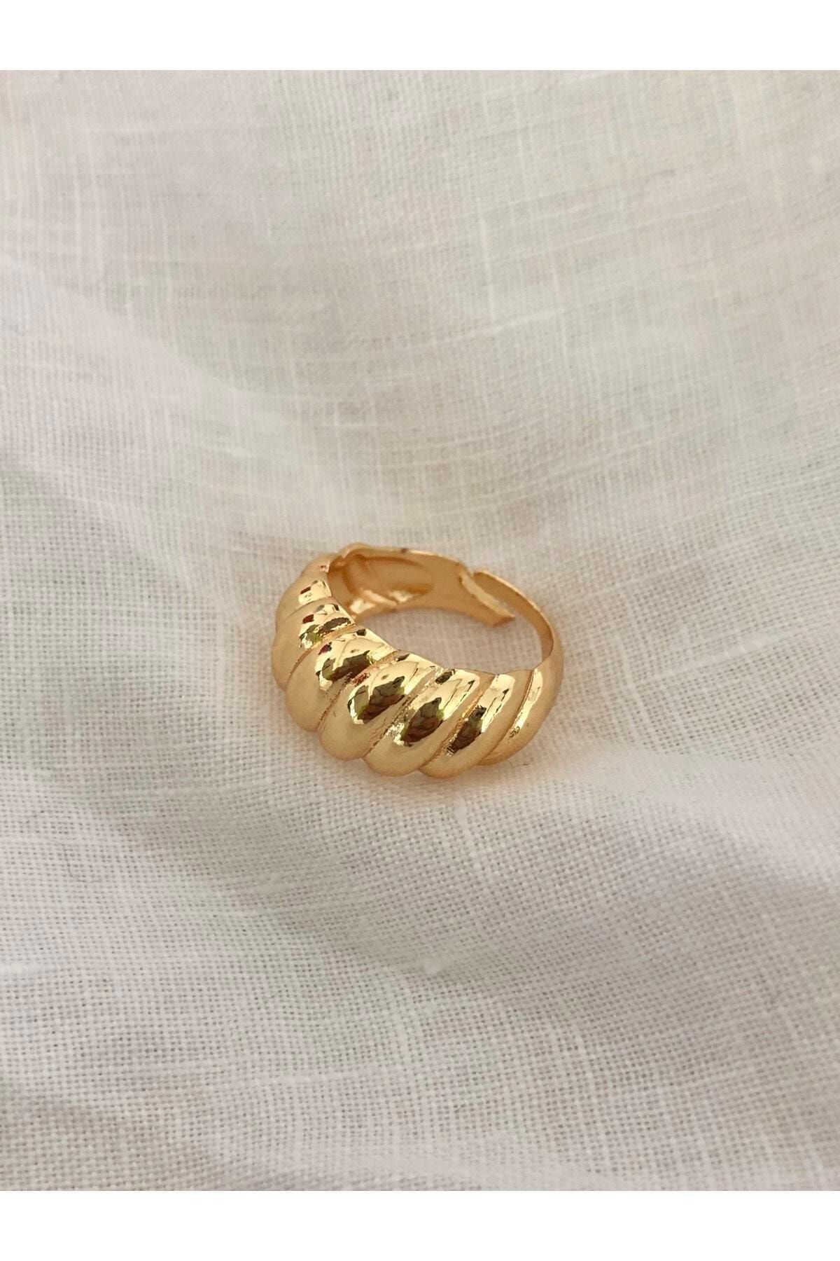 The Y Jewelry Kadın Sarı Burgu Yüzük