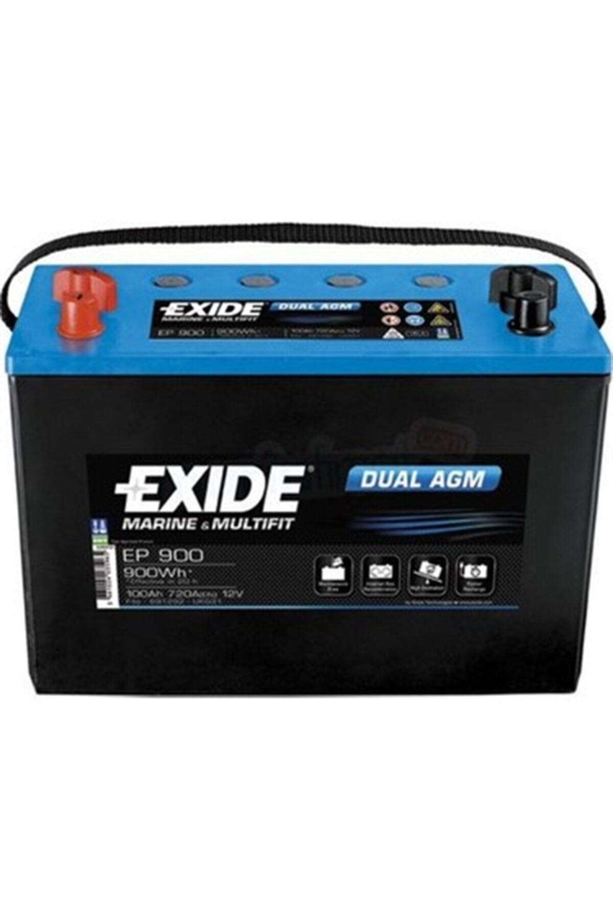 EXIDE 12v 100ah Dual Agm Exide Marine Ep900