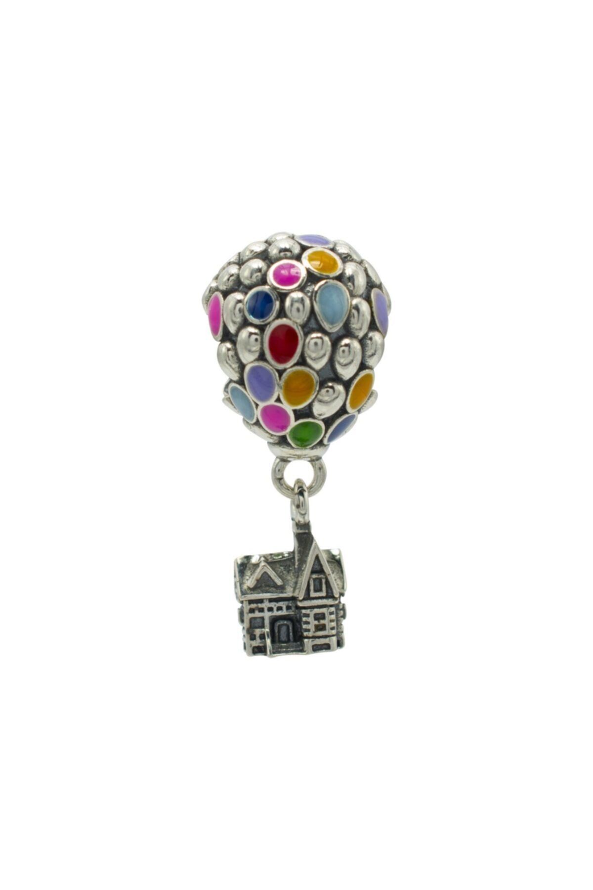 Nur Silver Balon Ev Charm