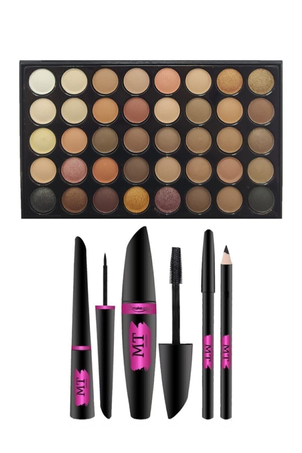 QSPP 40 Renkli Göz Far Paleti Ve Mt Rimel,eyeliner,göz Kalemi Seti