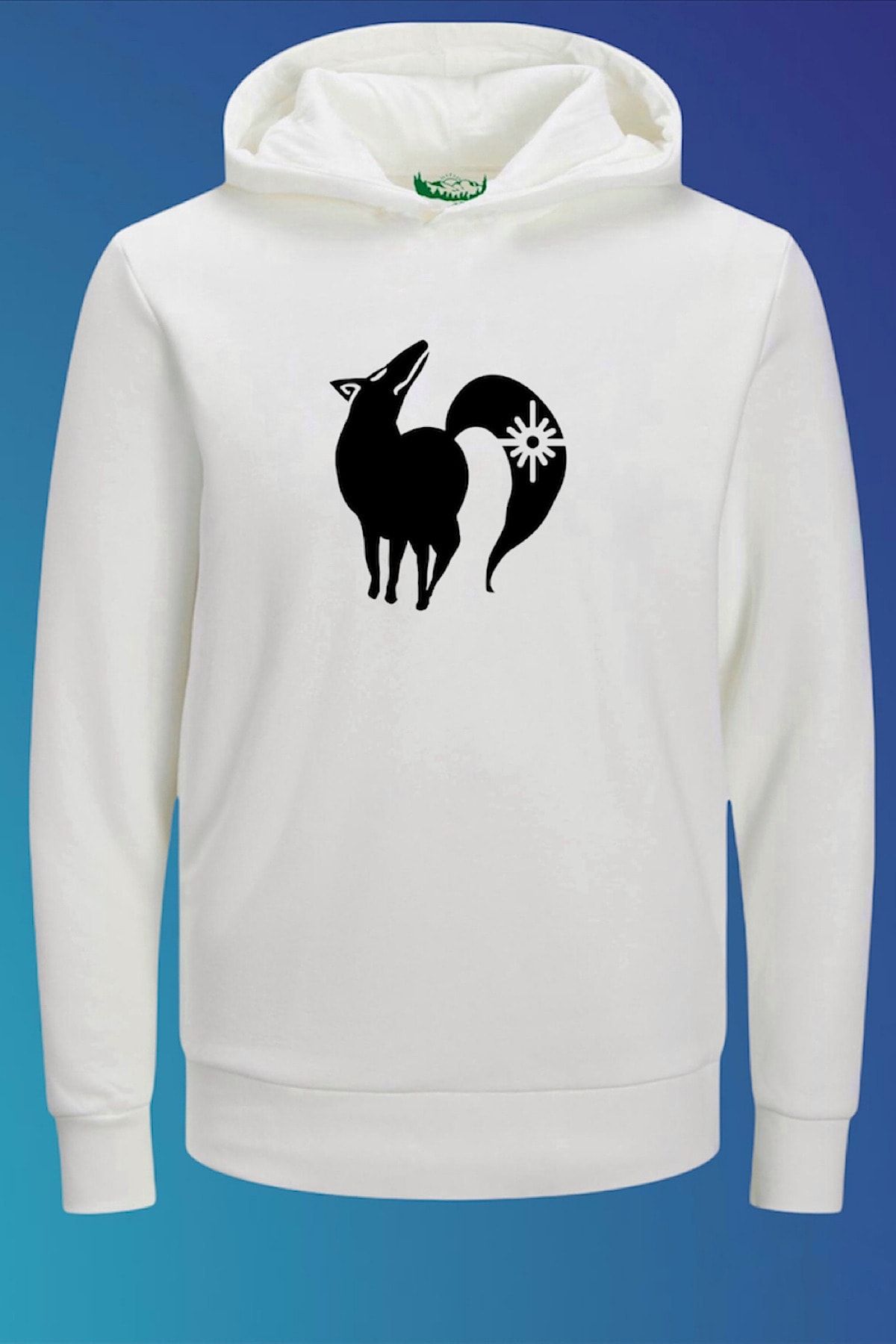 Outrail Unisex Beyaz Anime Baskılı Tasarım Sweatshirt