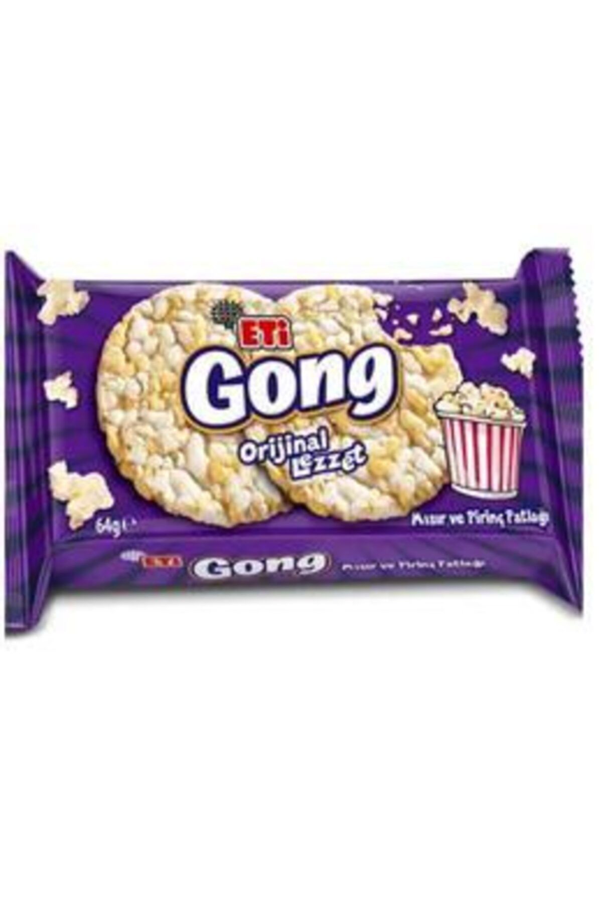 Eti Gong Mısır Ve Pirinç Patlağı 64 Gr 5 Adet