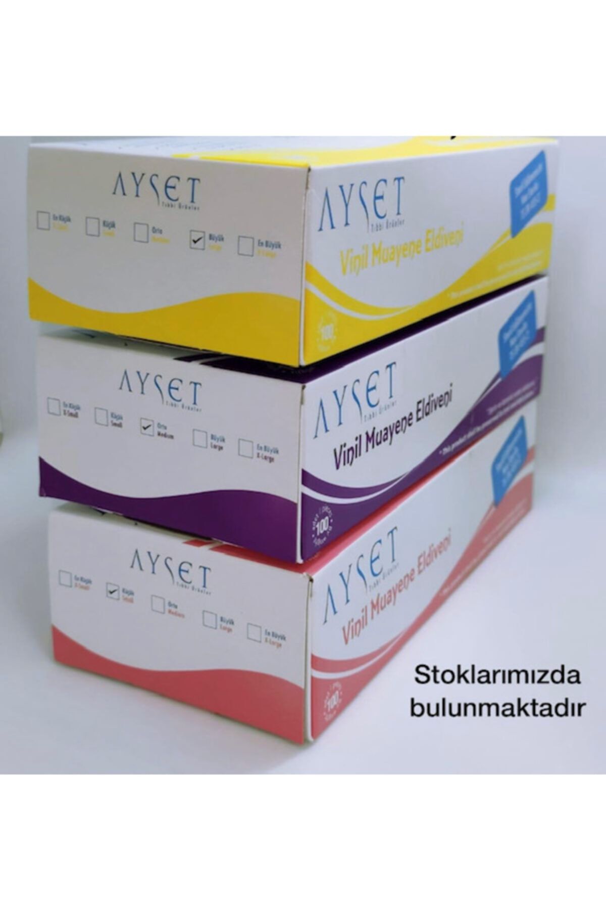 Ayset Pudrasız Vinil Eldiven Medium 100 Lük 10 Paket