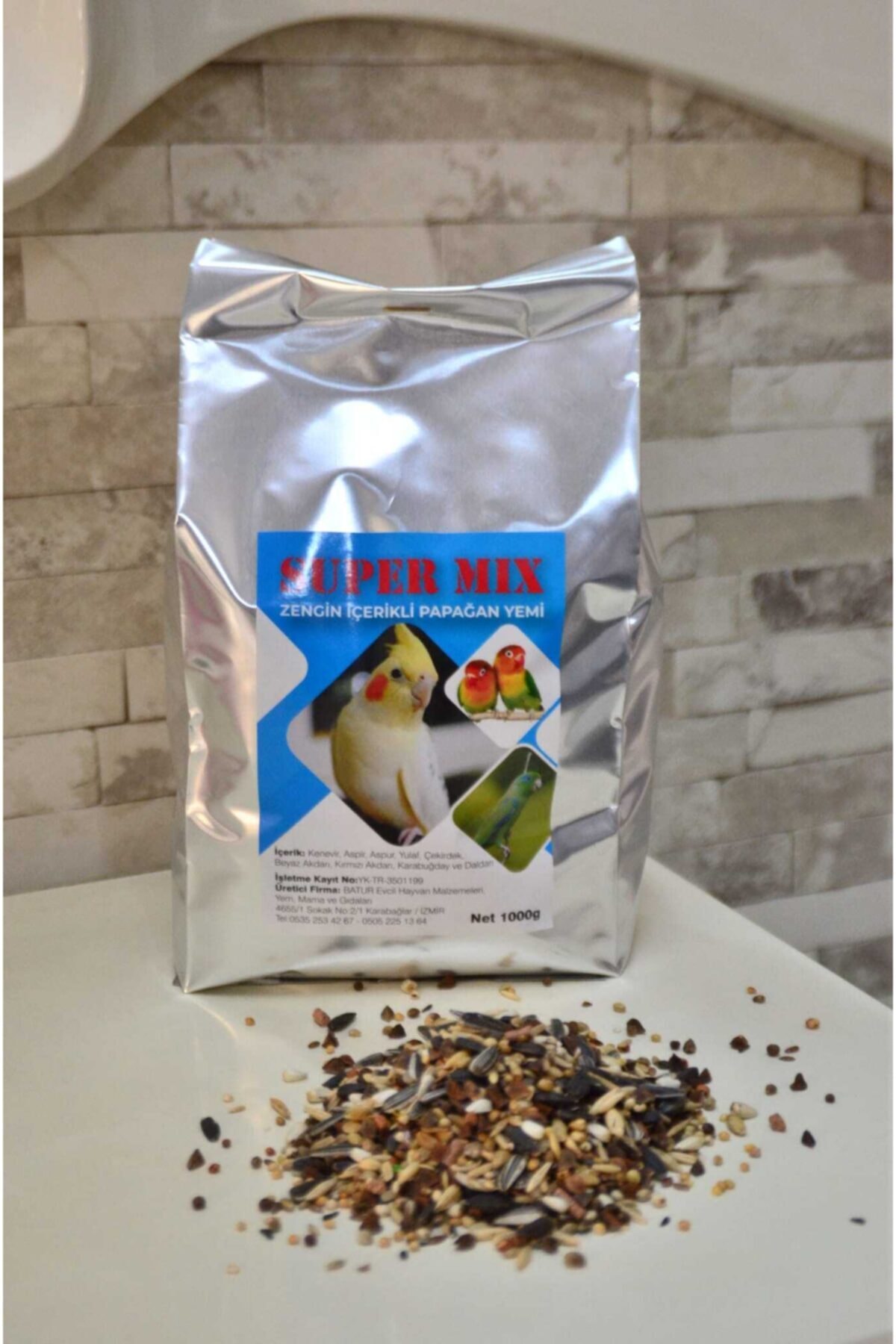 SUPER MİX Zengin Içerikli Papağan Yemi 2 Kilo