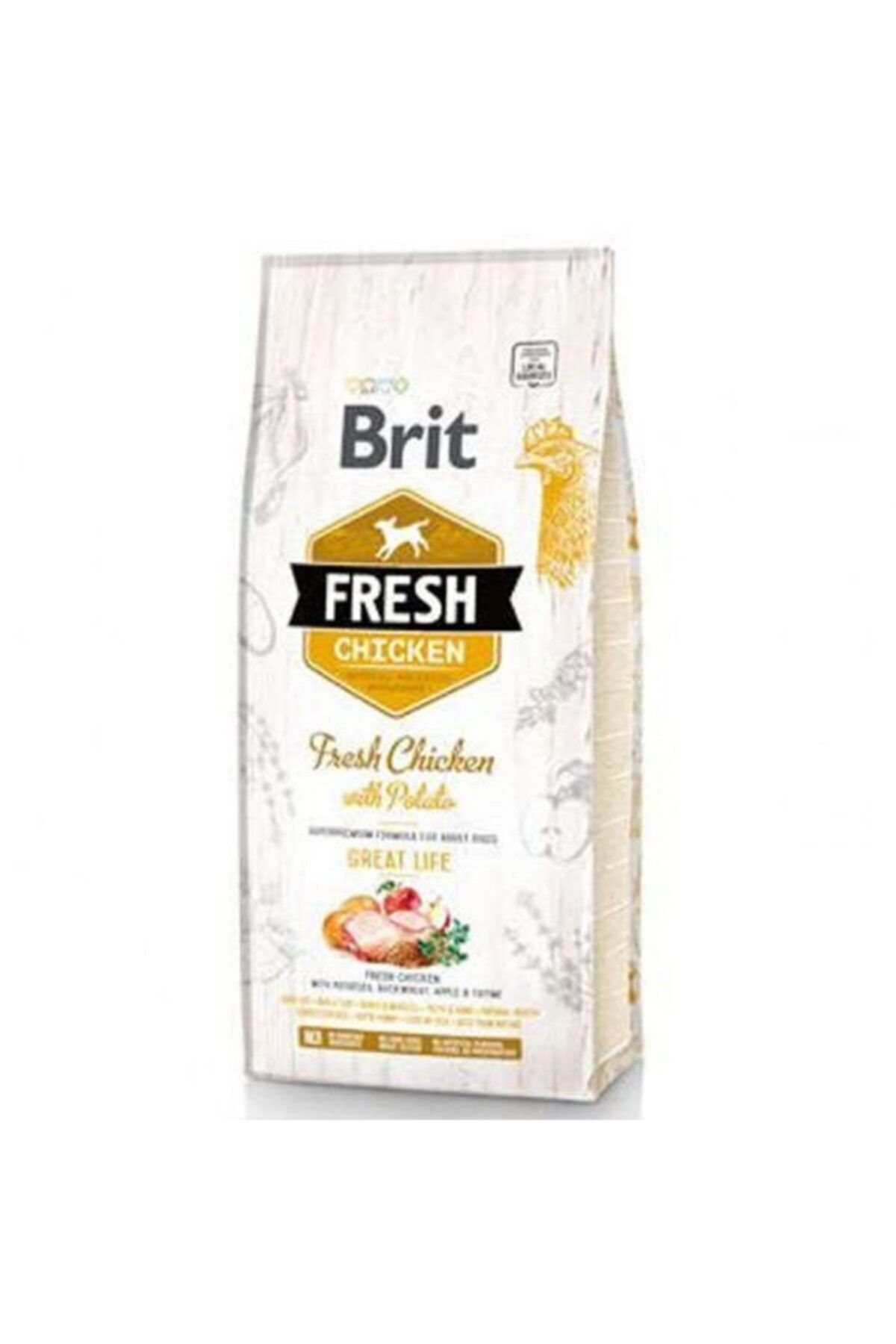 Brit Fresh Tavuk Ve Patatesli Yetişkin Köpek Maması 12 Kg