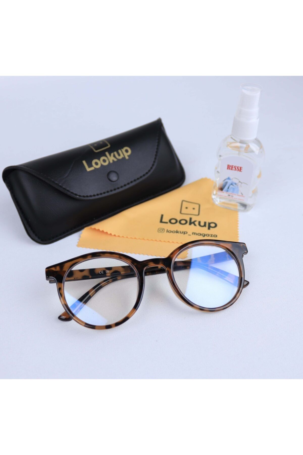 LOOKUP NEW Leopar Unisex Mavi Işık Korumalı Gözlük Blue Block