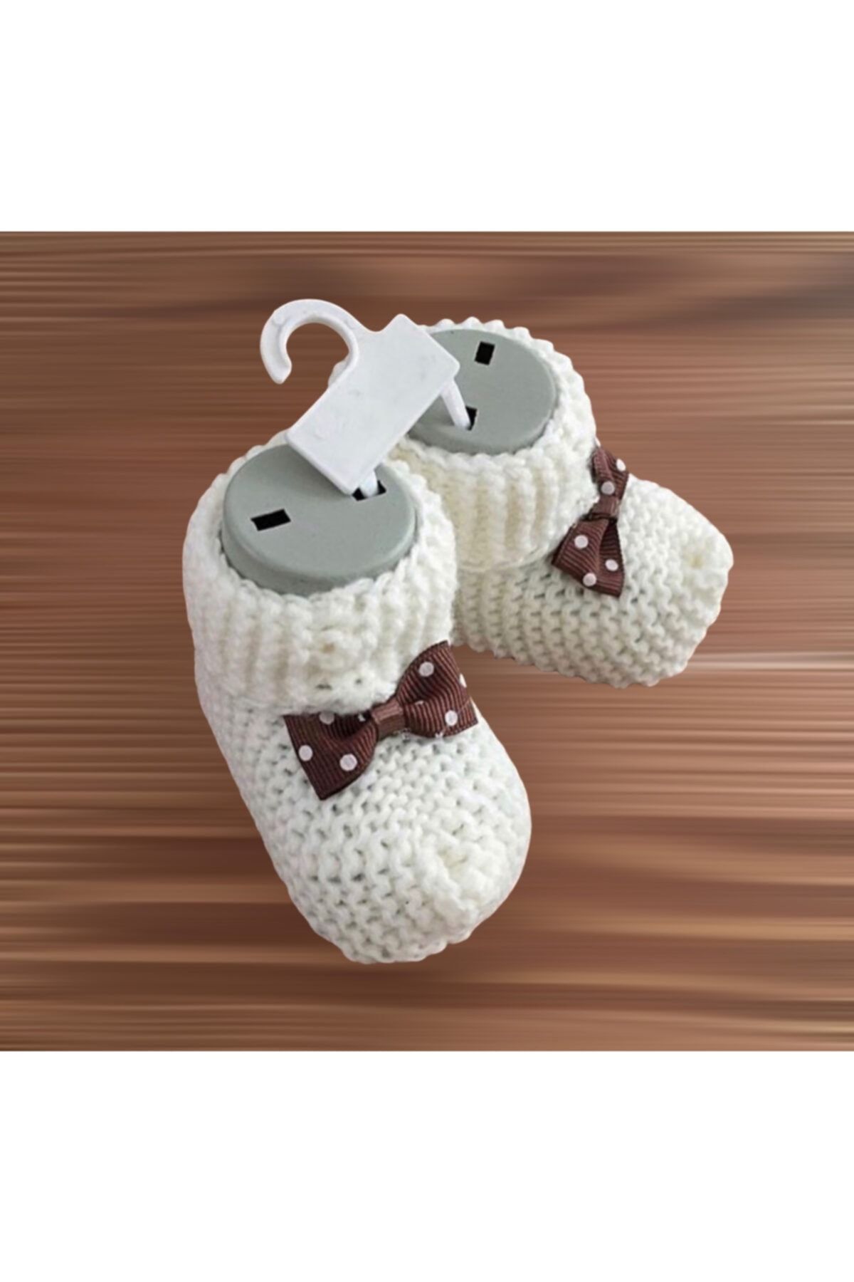 Ponpon Baby Neşeli Bebekler Örgü Patikler