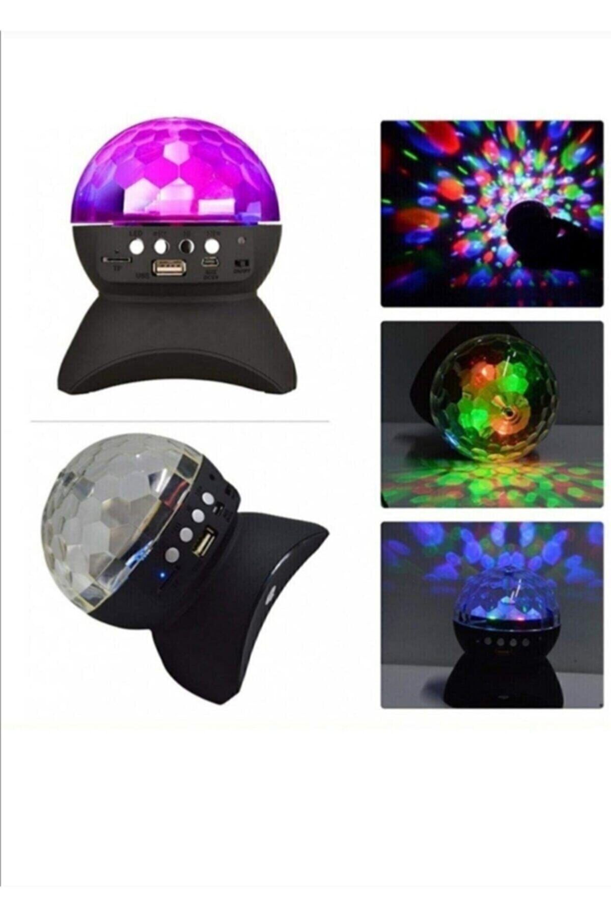 10MİXX Parti Malzemesi Sese Duyarlı Bluetoothlu Led Küre Disko Topu Renkli Işıklı Lazer