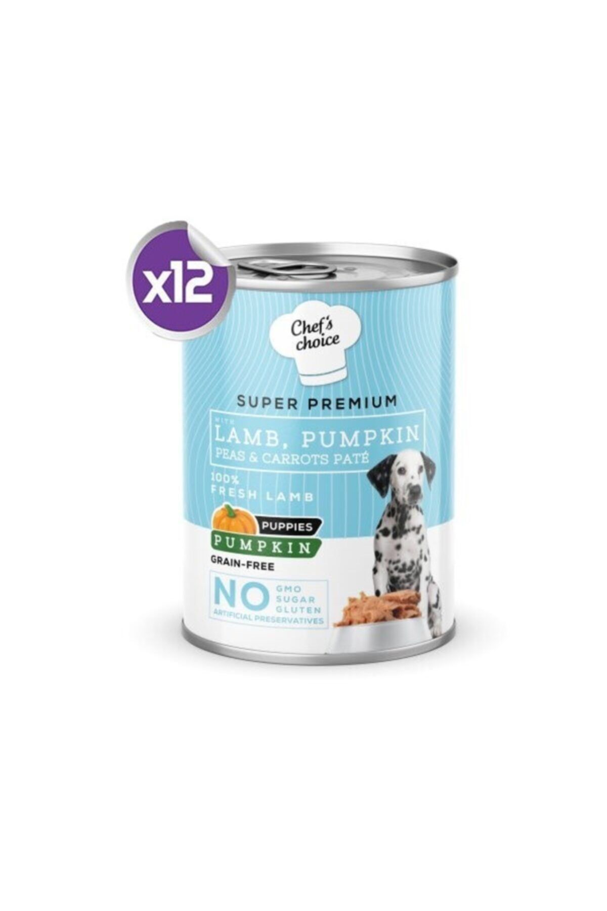 Chefs Choice Kuzu Etli Ve Balkabaklı Kıyılmış Yavru Köpek Konservesi 12 X 400 Gr