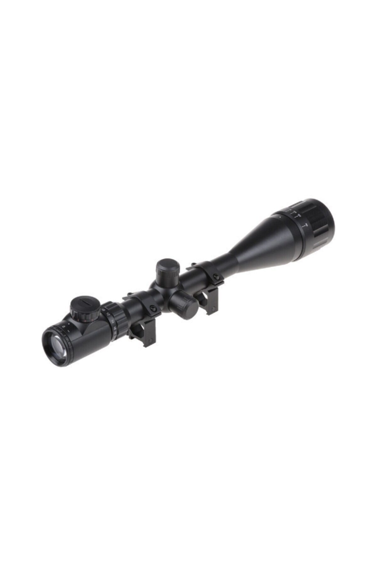 Gomera Yüksek Kaliteli 6-24x50 Aoeg Tüfek Dürbünü Çift Işık Kırmızı,yeşil Kaynaklı Zoomlu (b)