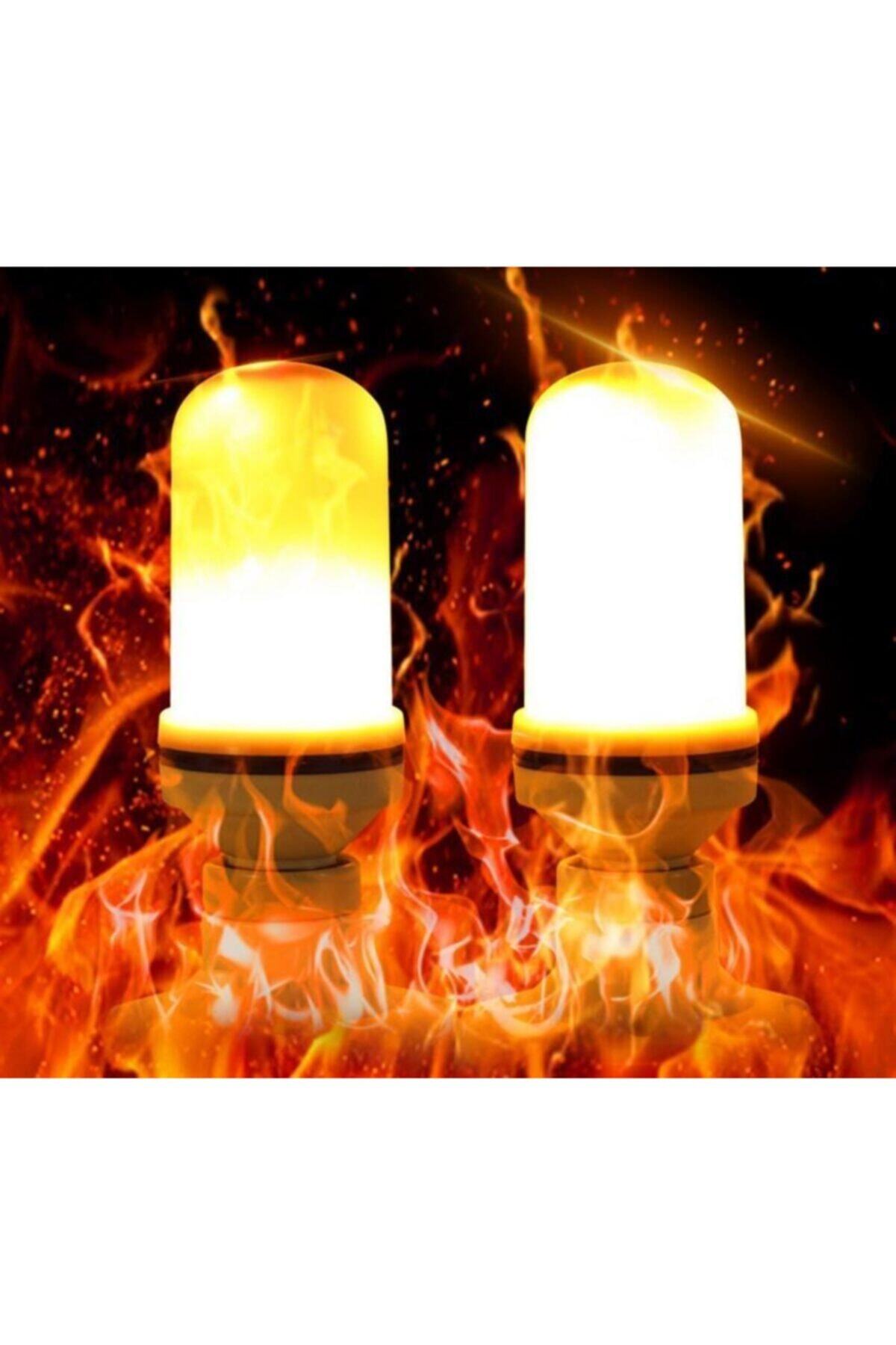 Muray Alev Efektli Sensörlü Dekoratif Led Lamba Usb Şarjlı