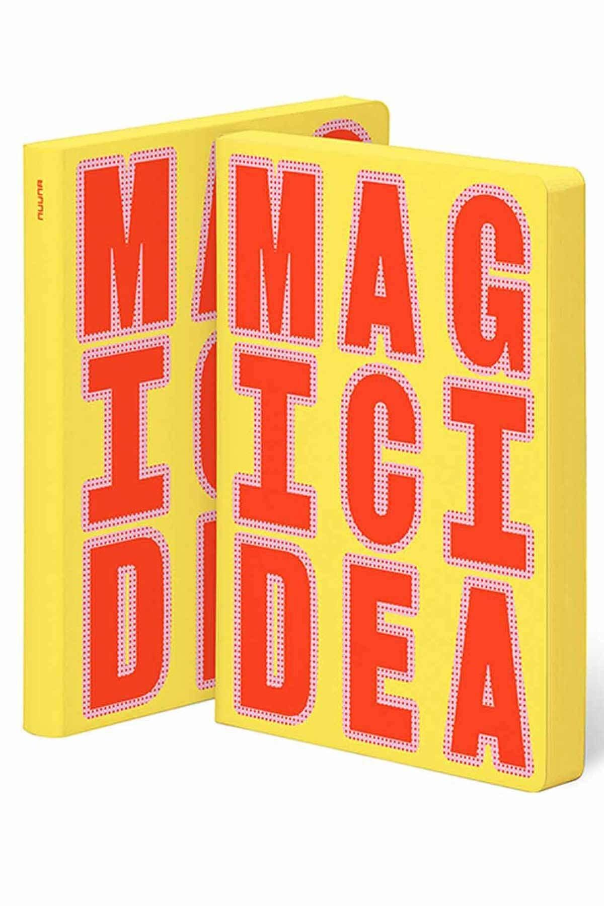 NUUNA Gri Noktalı A5 Magic Idea Fosforlu Tasarım Defter 256 Sayfa