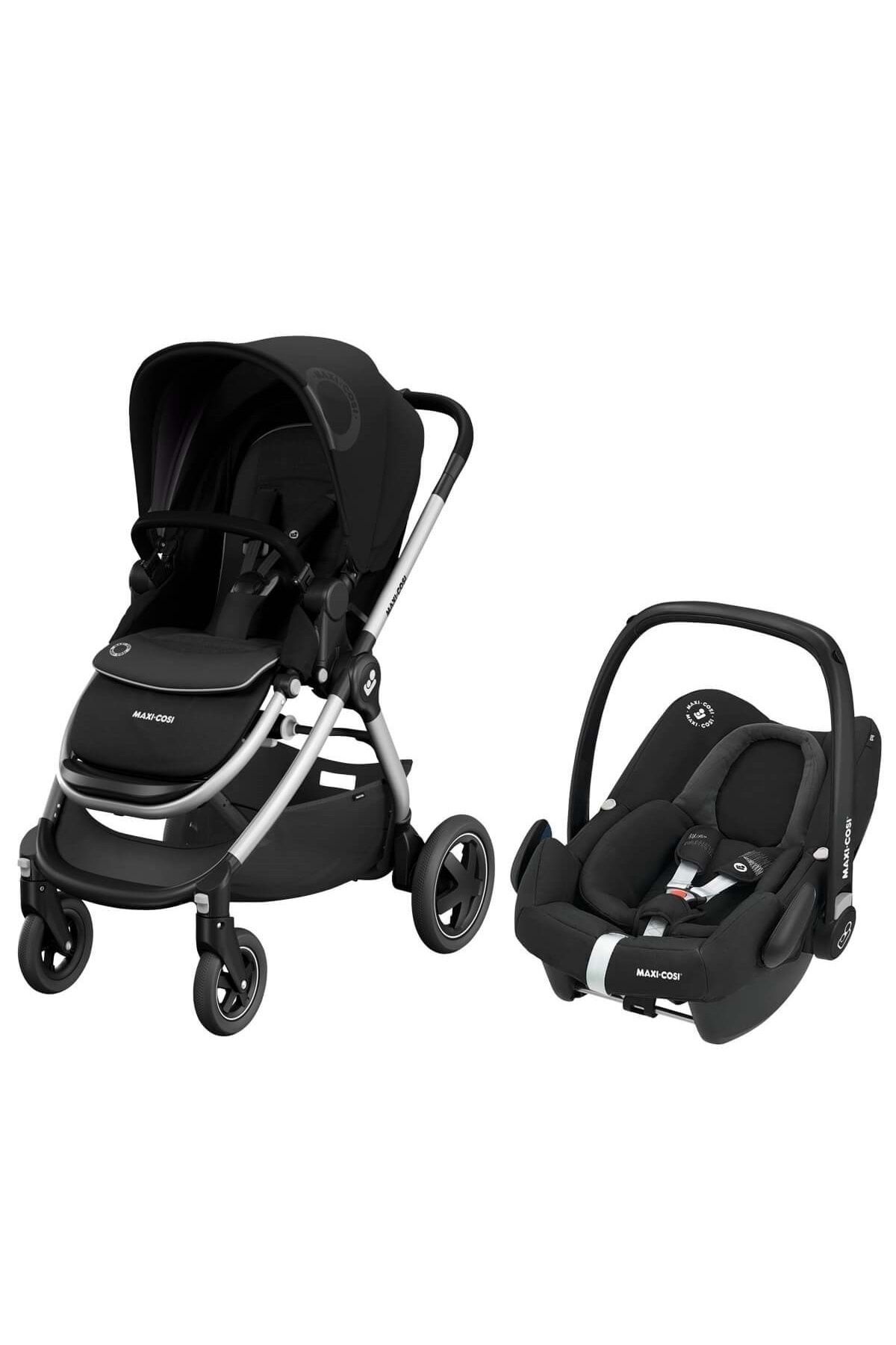 MAXİCOSİ Adorra-rock Travel Sistem Bebek Arabası Essential Black