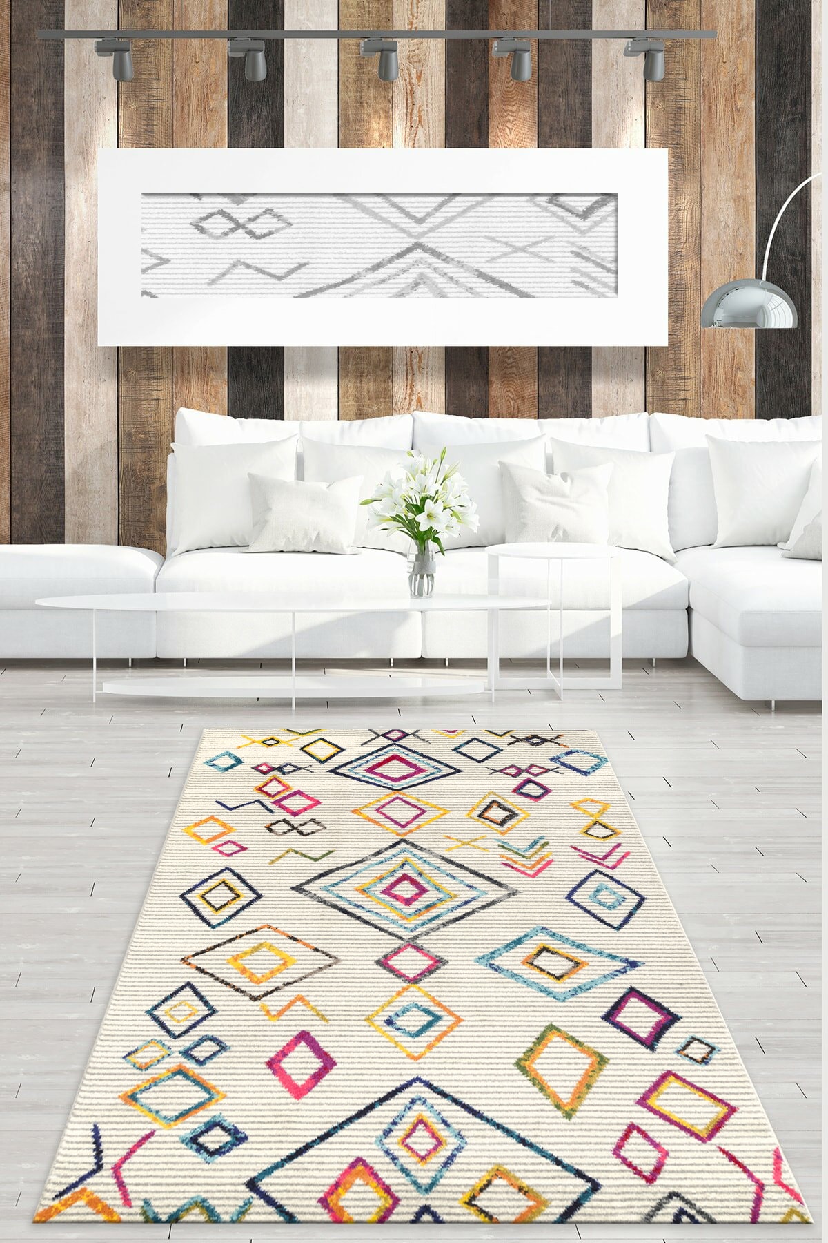 G&C HOME Kaymaz Dijital Baskılı Süngerli Halı Örtüsü 1115