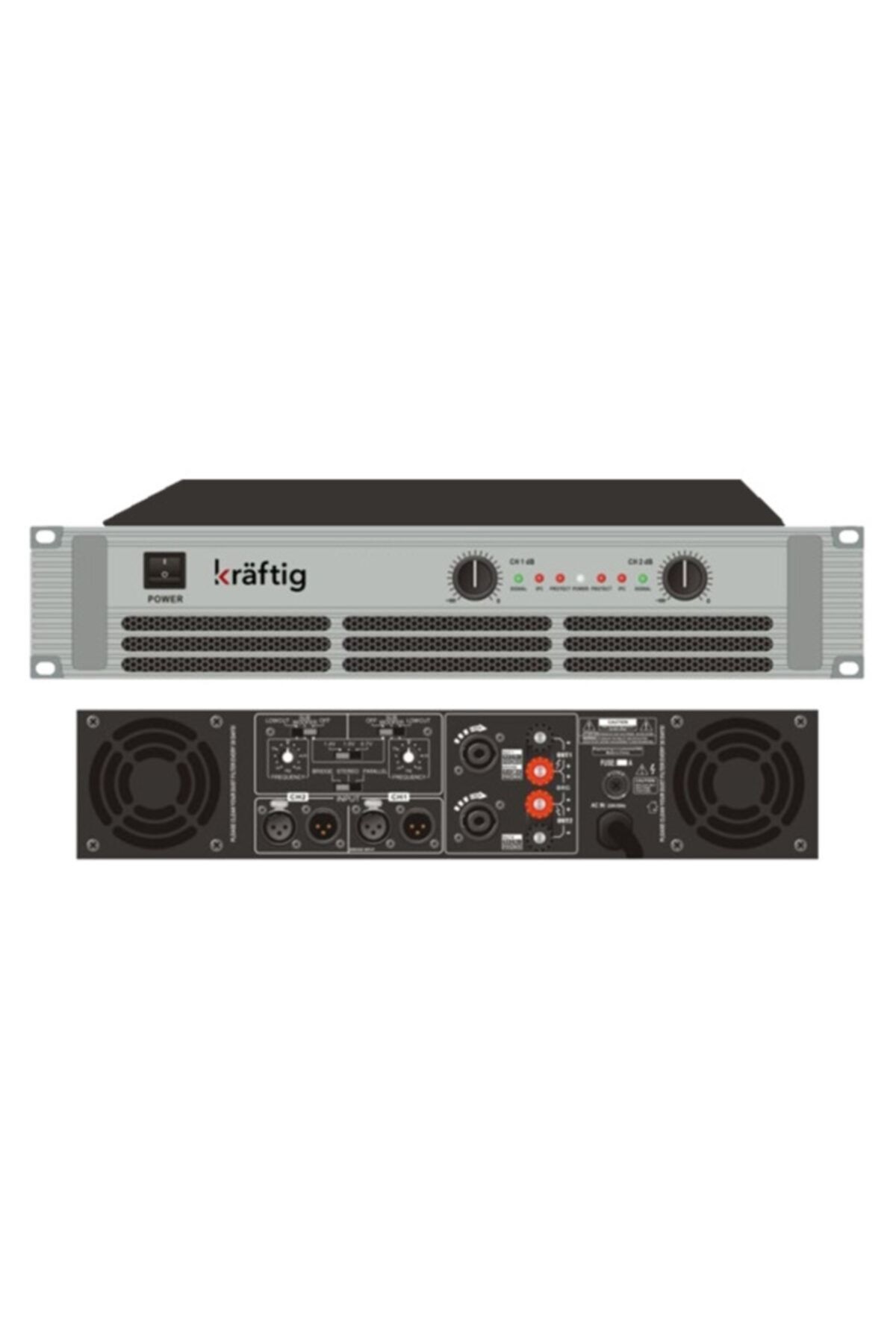 kraftig Kp-1000 Power Amfi