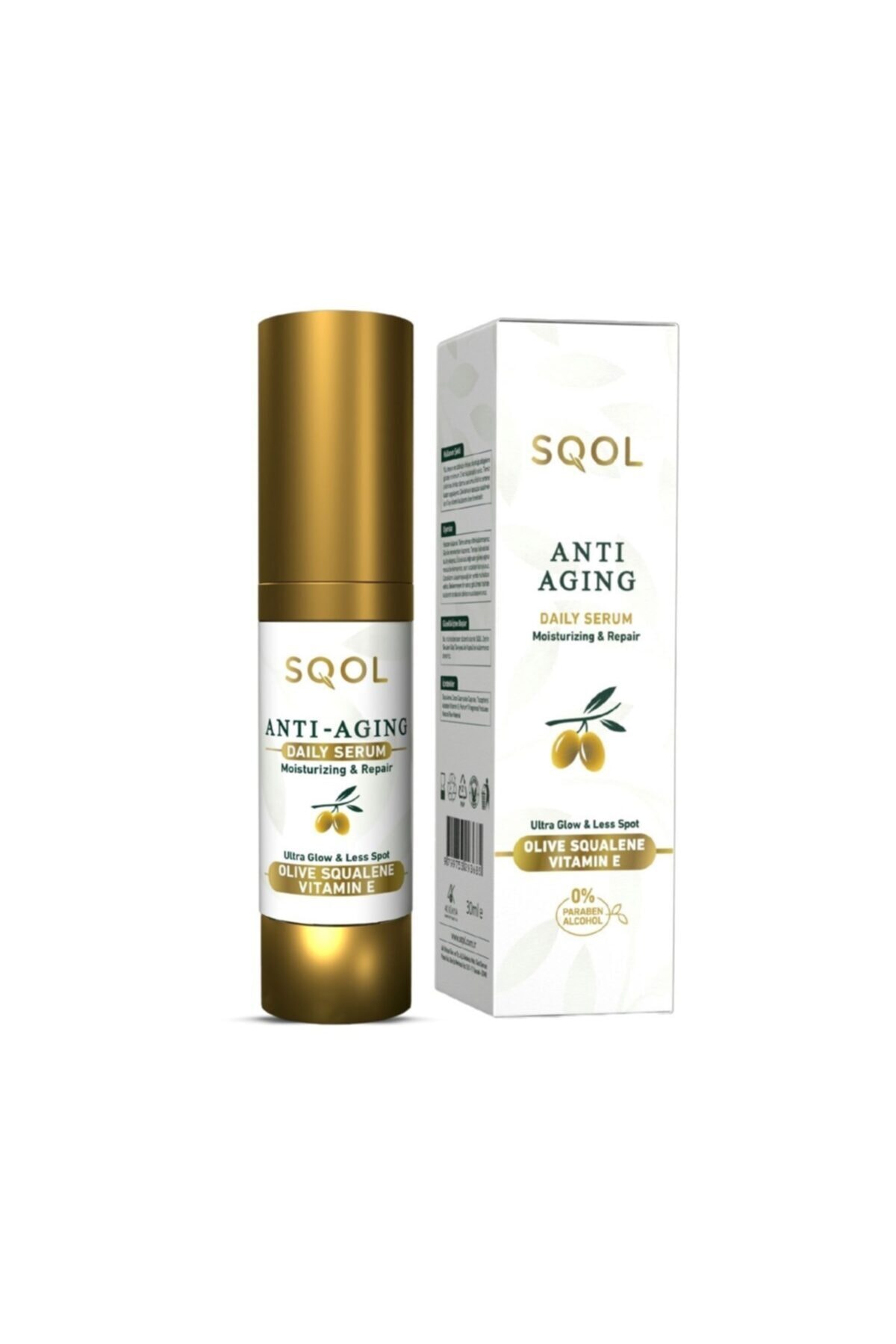 Sqol Yaşlanma Karşıtı Günlük Serum Antiaging Daily Serum Skualen Squalene 30 ml