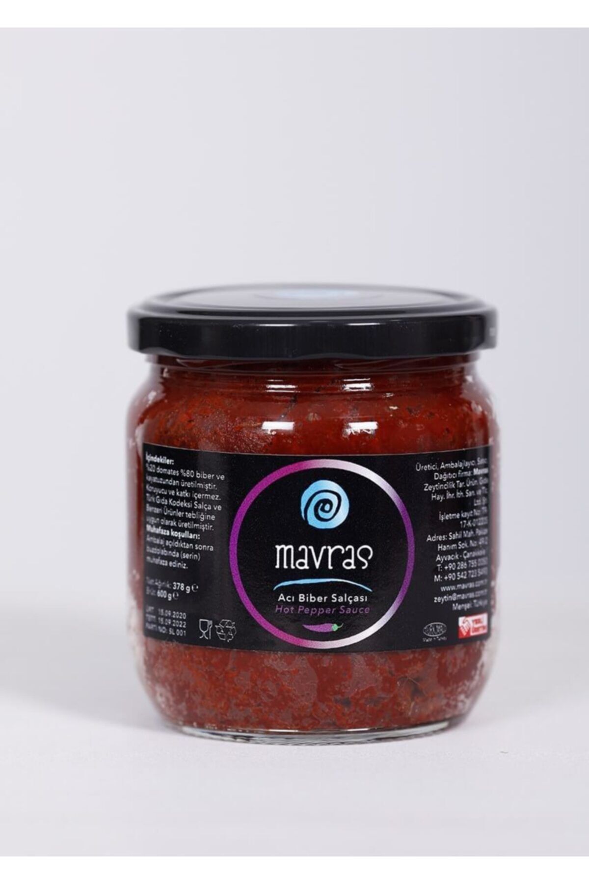 Mavras Acı Biber Salçası 378 Gr