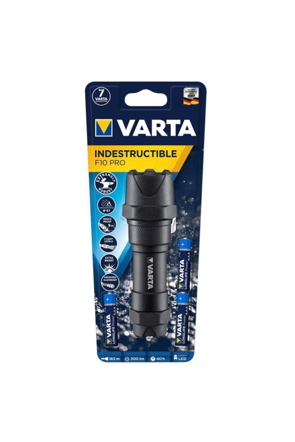 Varta Indestructible F10 Pro Pilli El Feneri 18710
