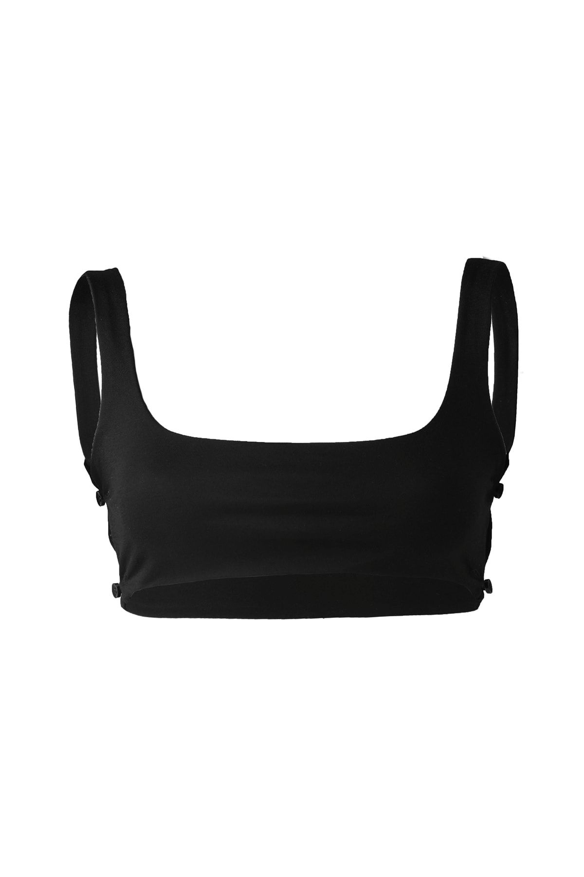 roise Black Button Bra
